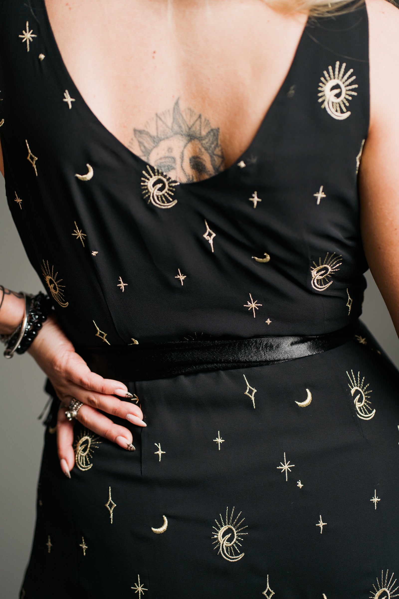 Aurora Celestial Wrap Dress