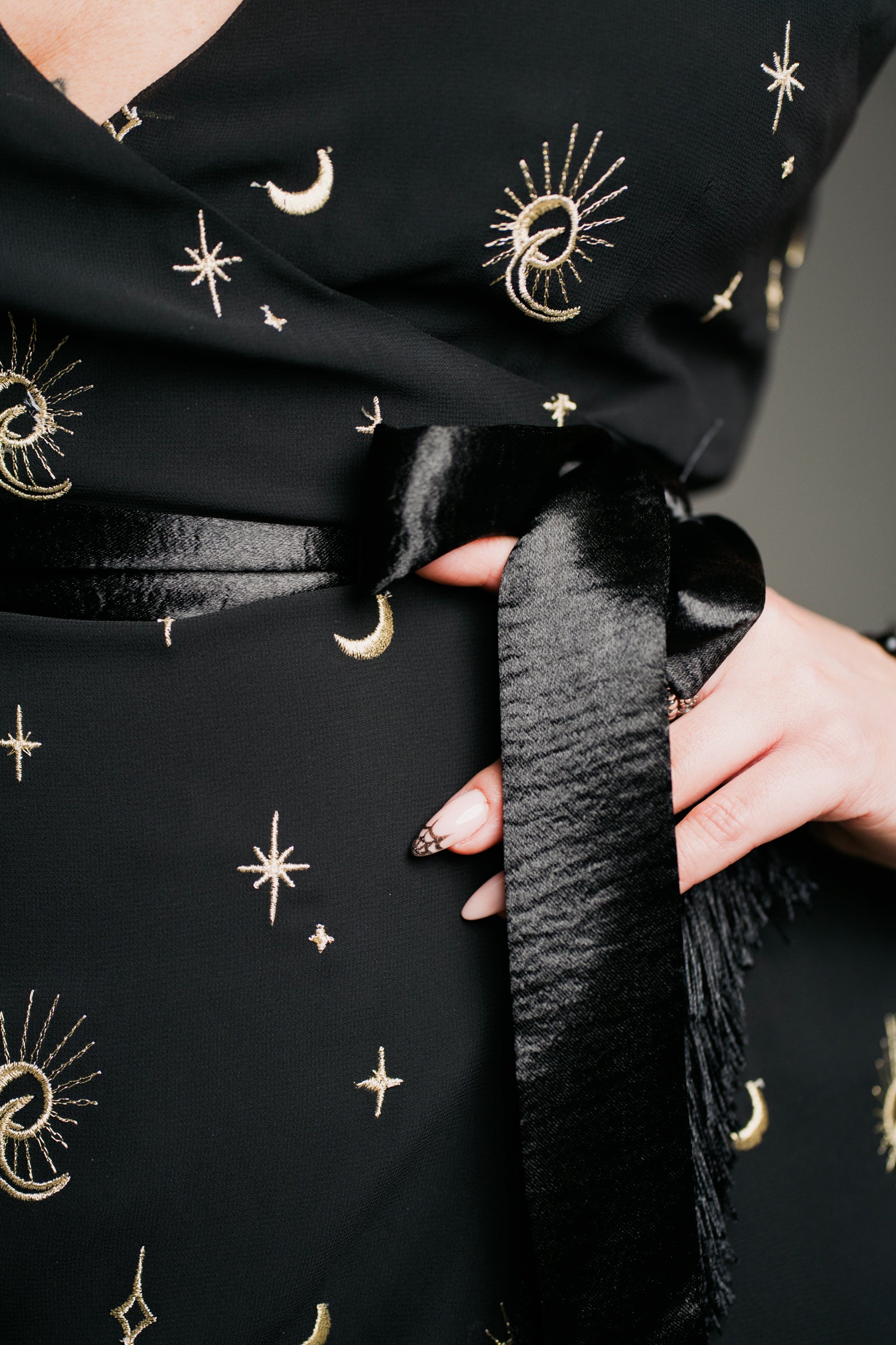 Aurora Celestial Wrap Dress