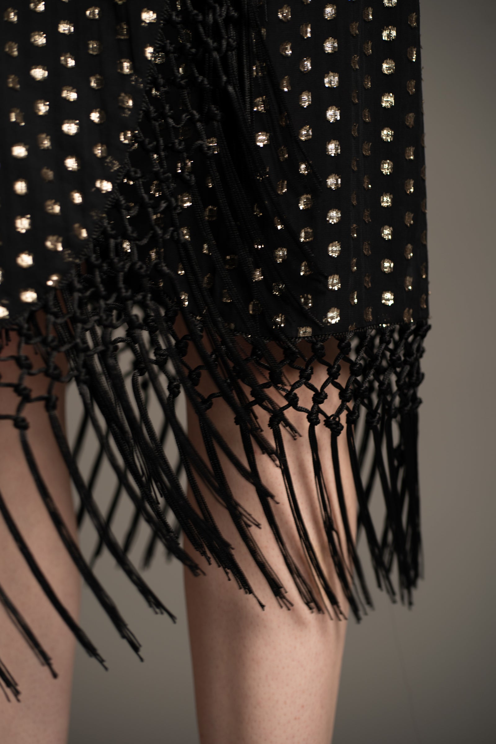 Cosmic Dancer Metallic Wrap Dress