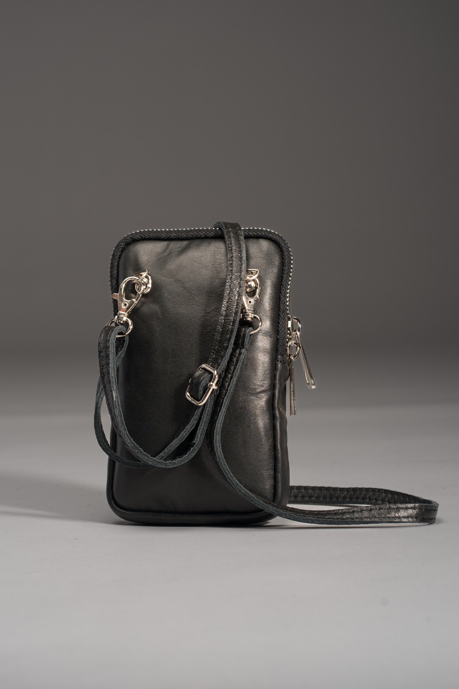 Cow Print Ponyskin Crossbody Pouch