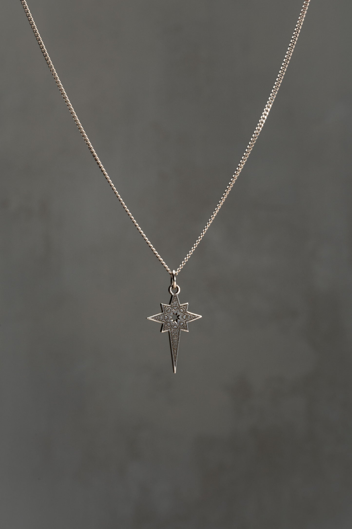 Sterling Silver North Star Pendant