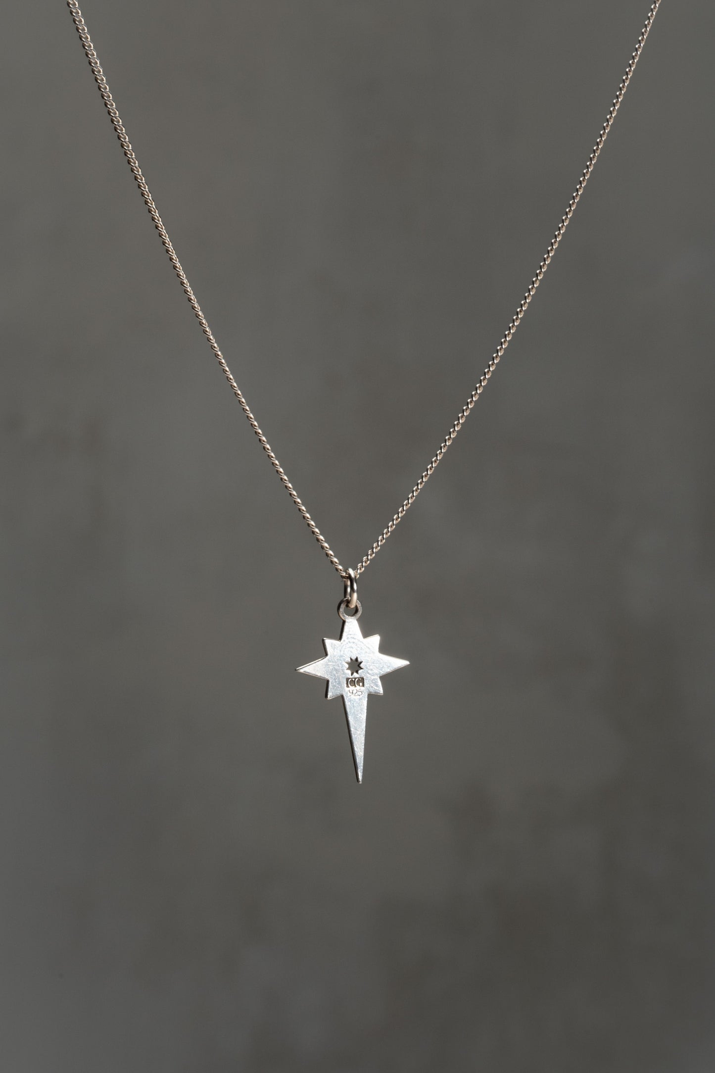 Sterling Silver North Star Pendant