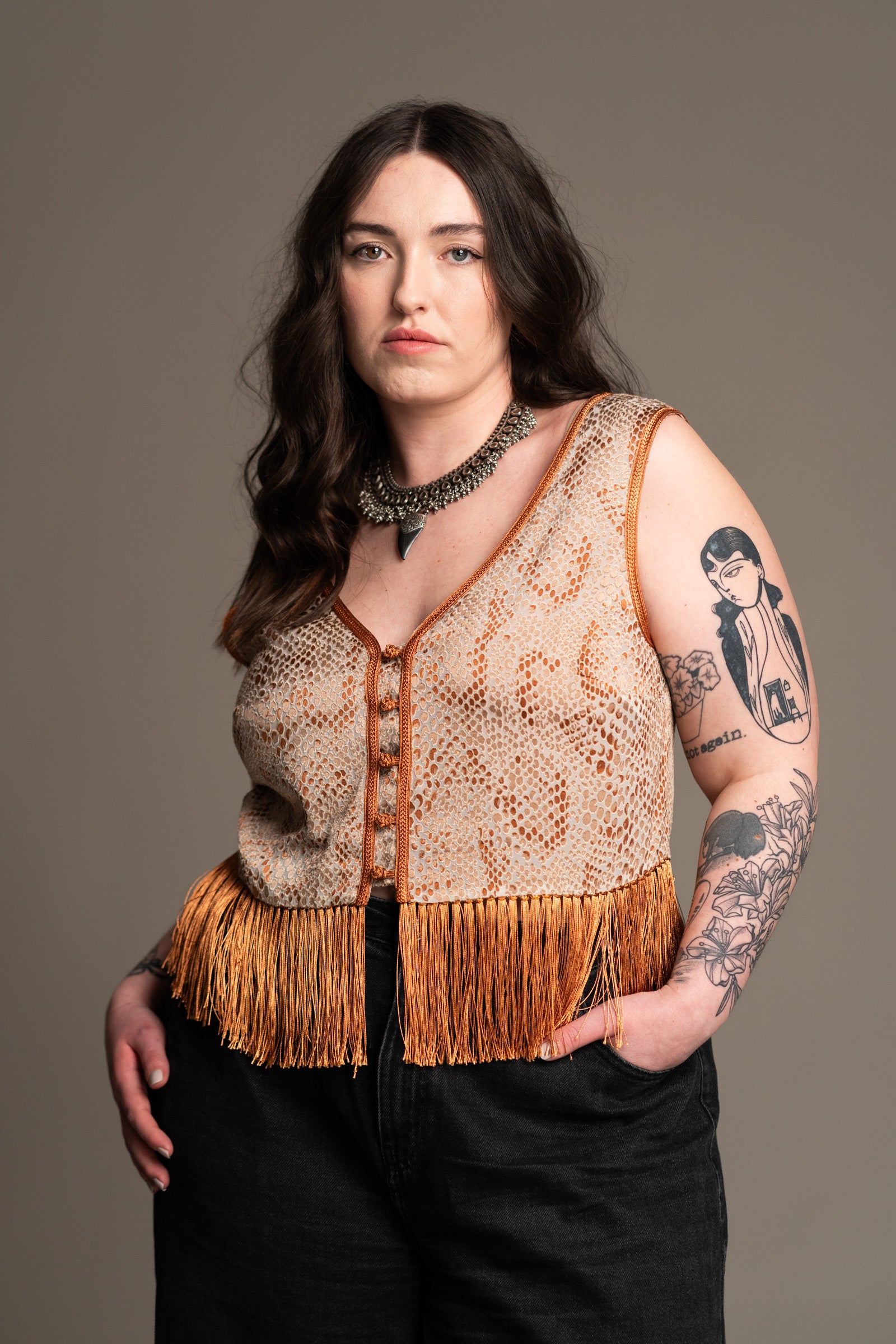 Kasbah Fringed Top