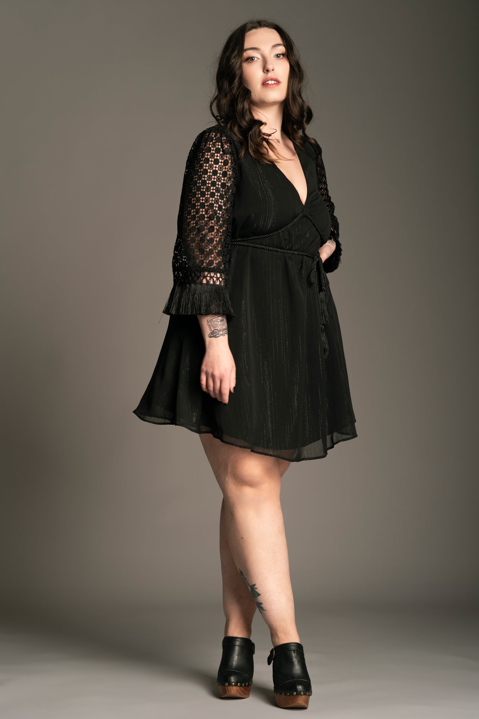 Bella Donna Black Mini Dress