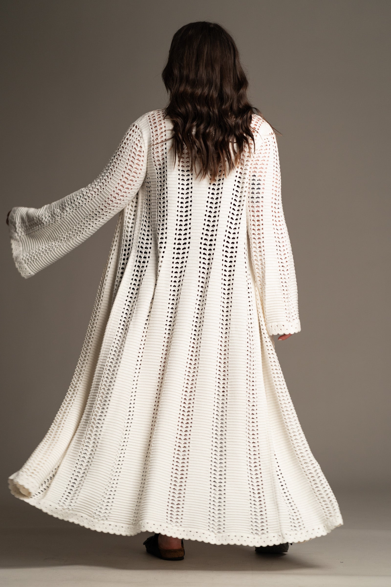 Marianne Ivory Knitted Maxi Dress