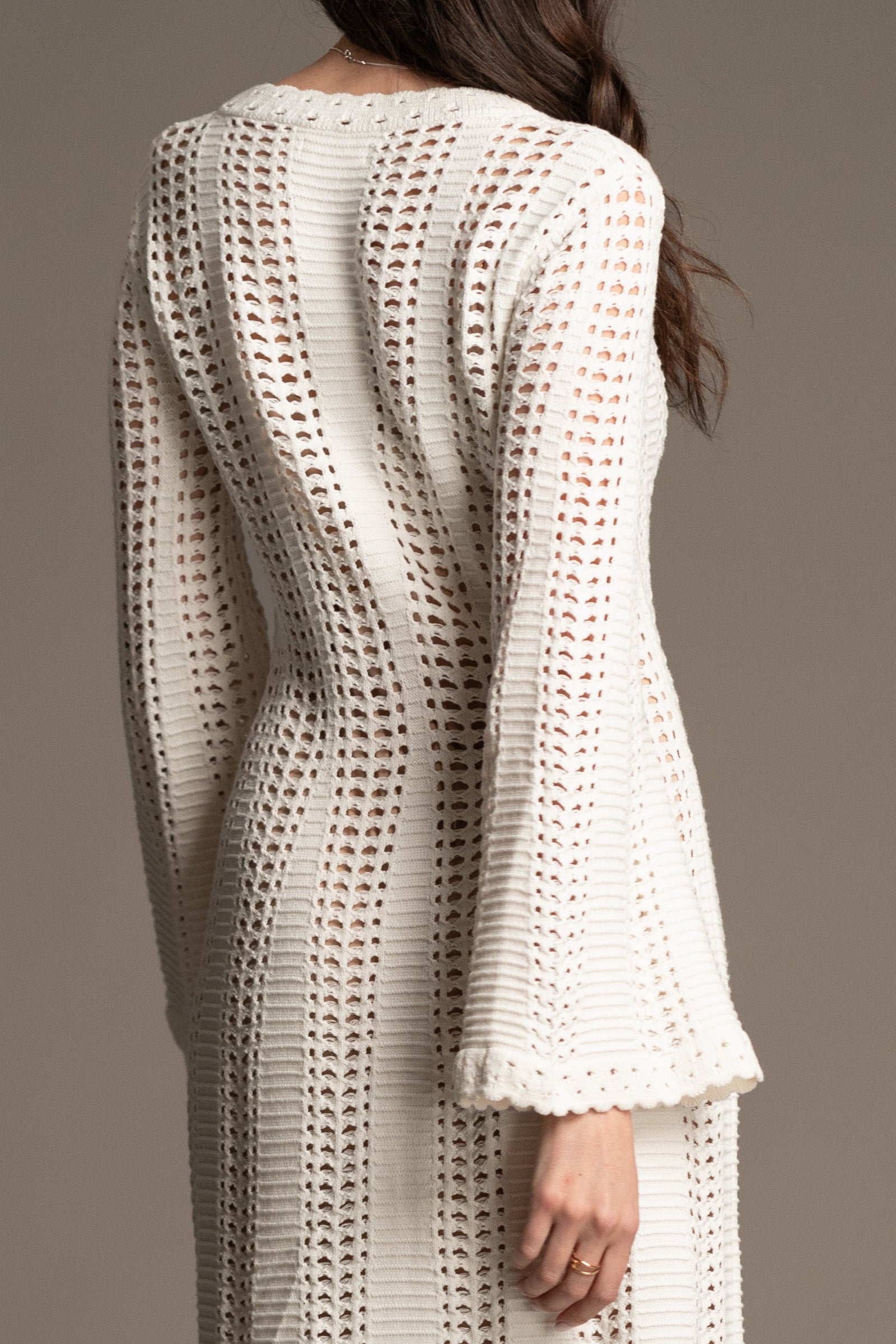 Marianne Ivory Knitted Maxi Dress