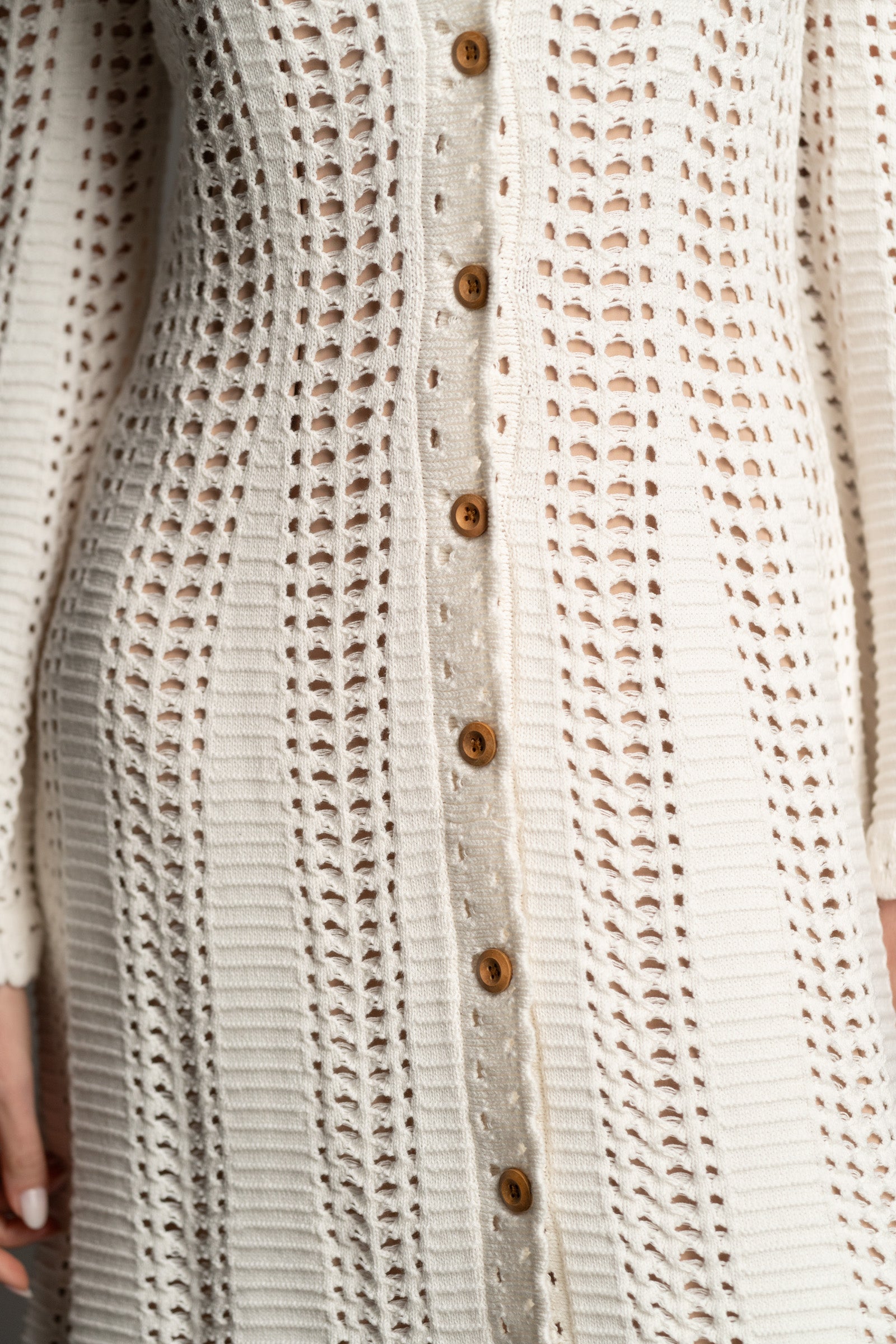 Marianne Ivory Knitted Maxi Dress