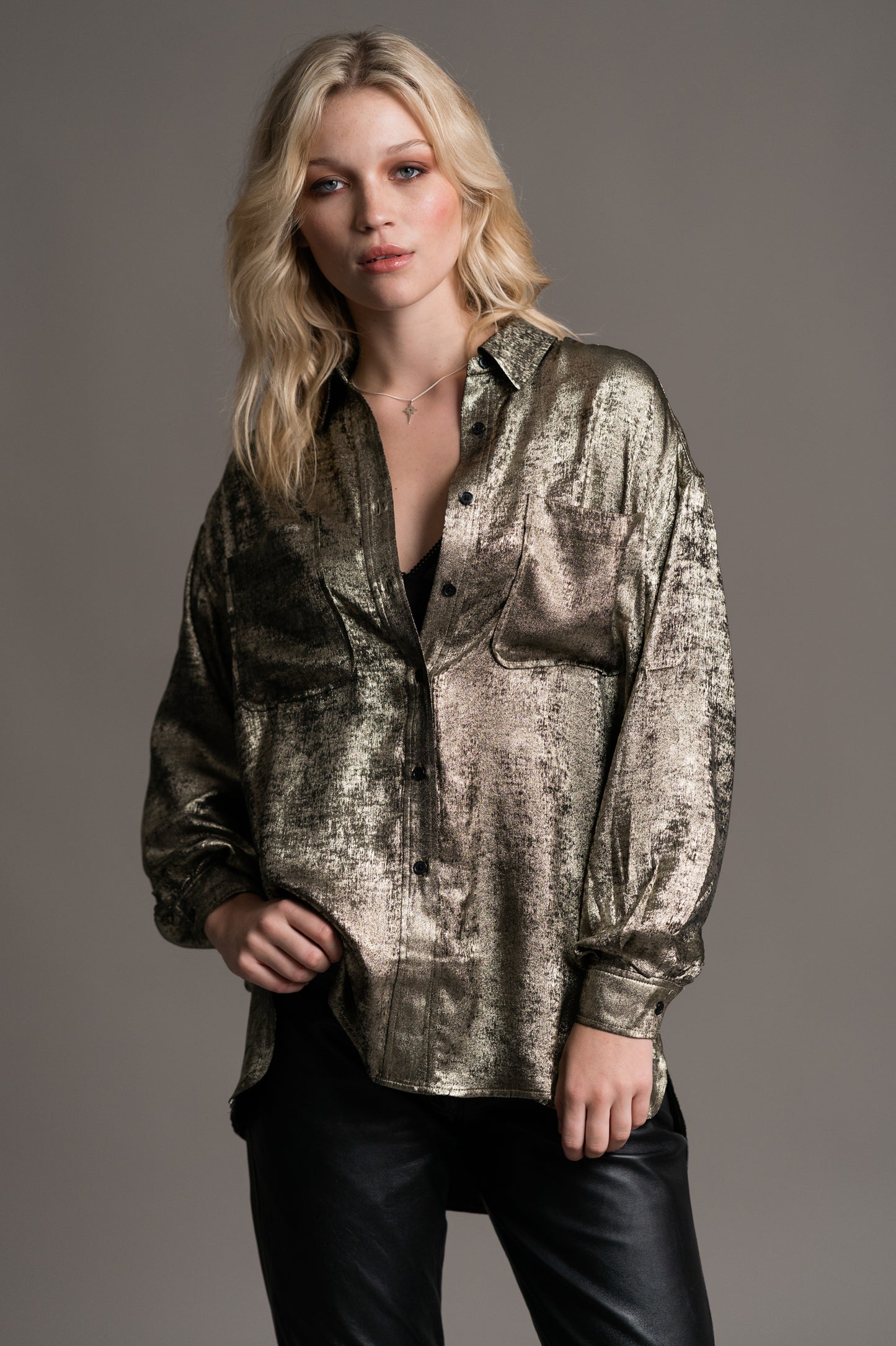 Luna Metallic Shirt