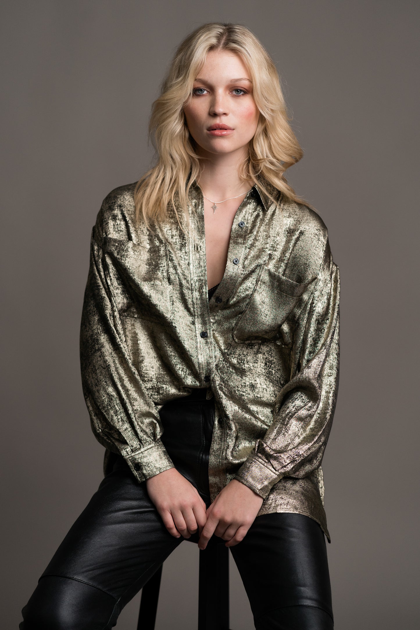 Luna Metallic Shirt