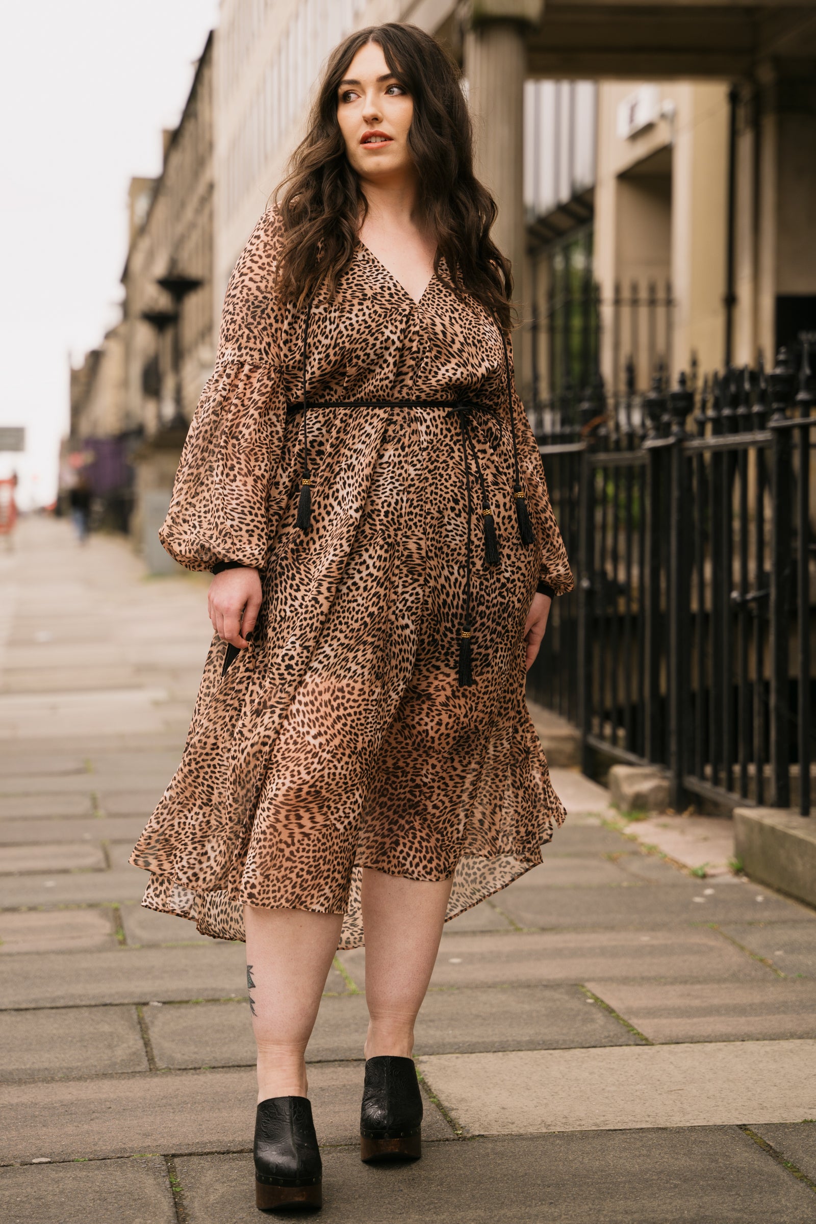 Dream On Leopard Midi Dress
