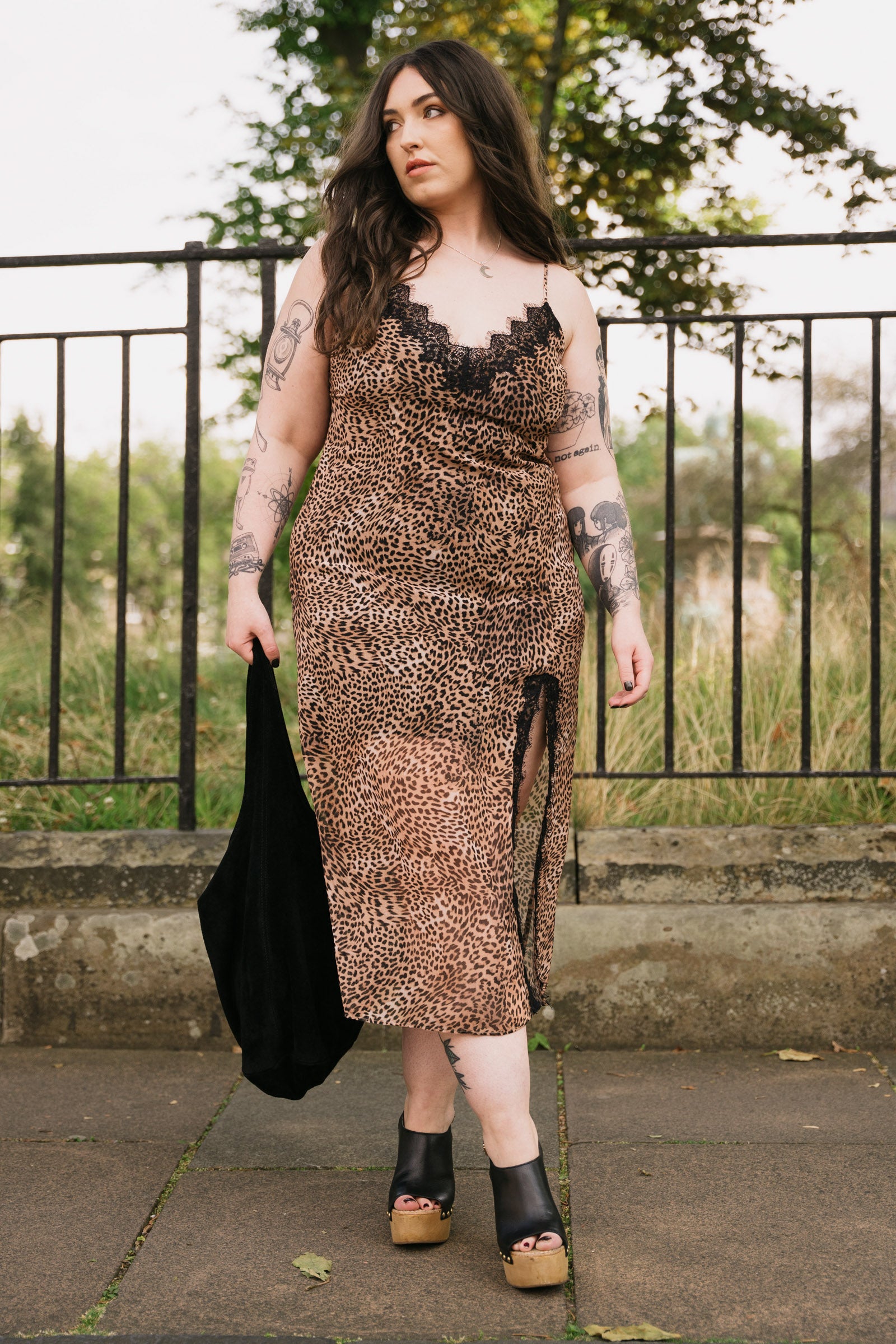 Dream On Leopard Slip Dress