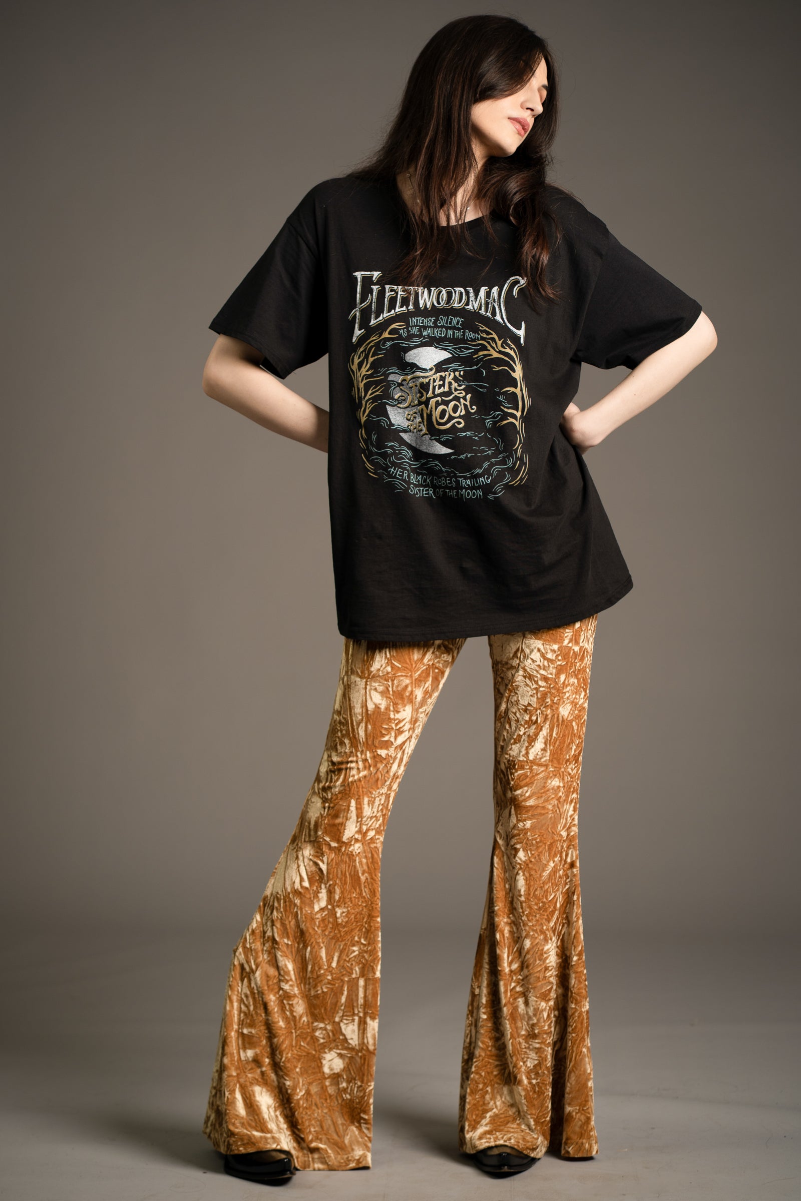 Hendrix Ochre Velvet Flares