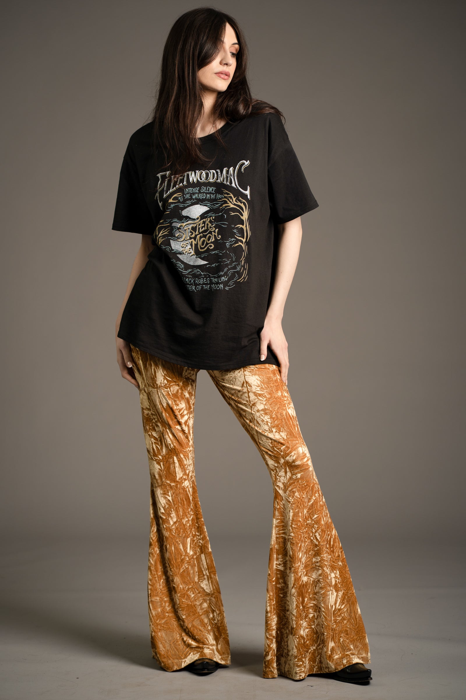 Hendrix Ochre Velvet Flares
