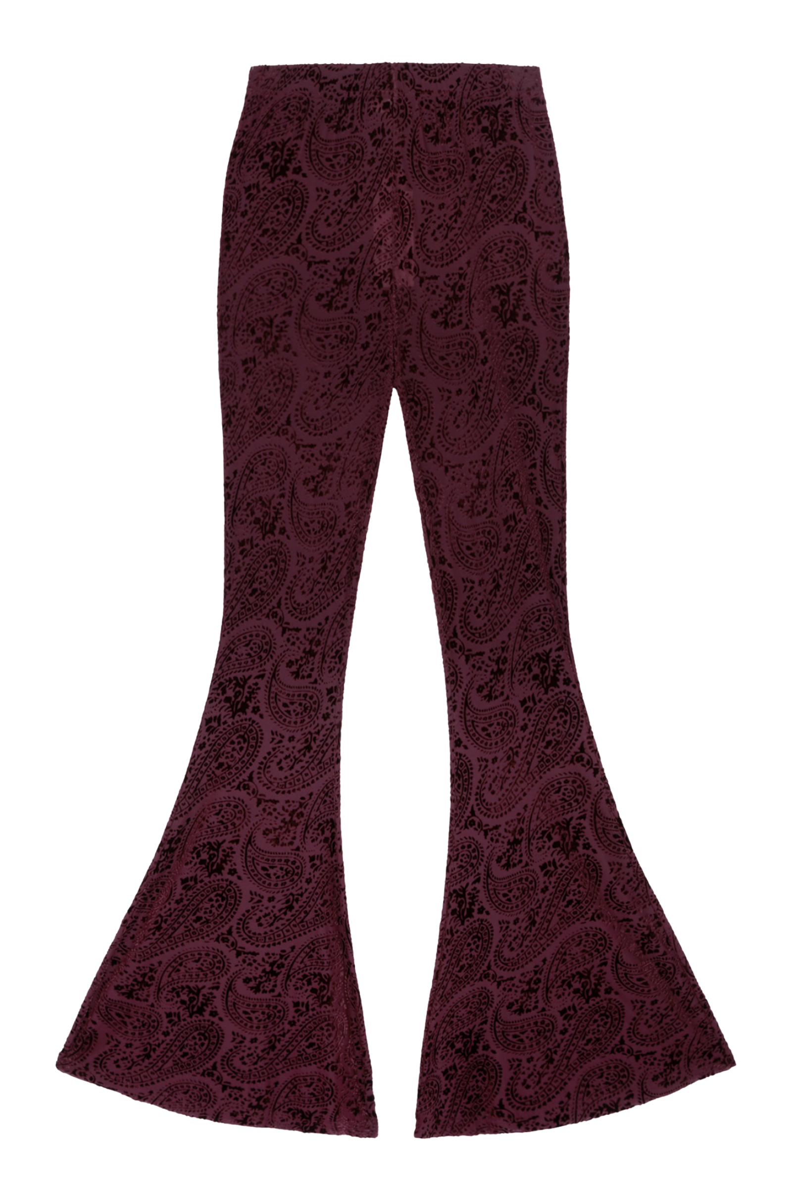 Hendrix Plum Devore Velvet Flares
