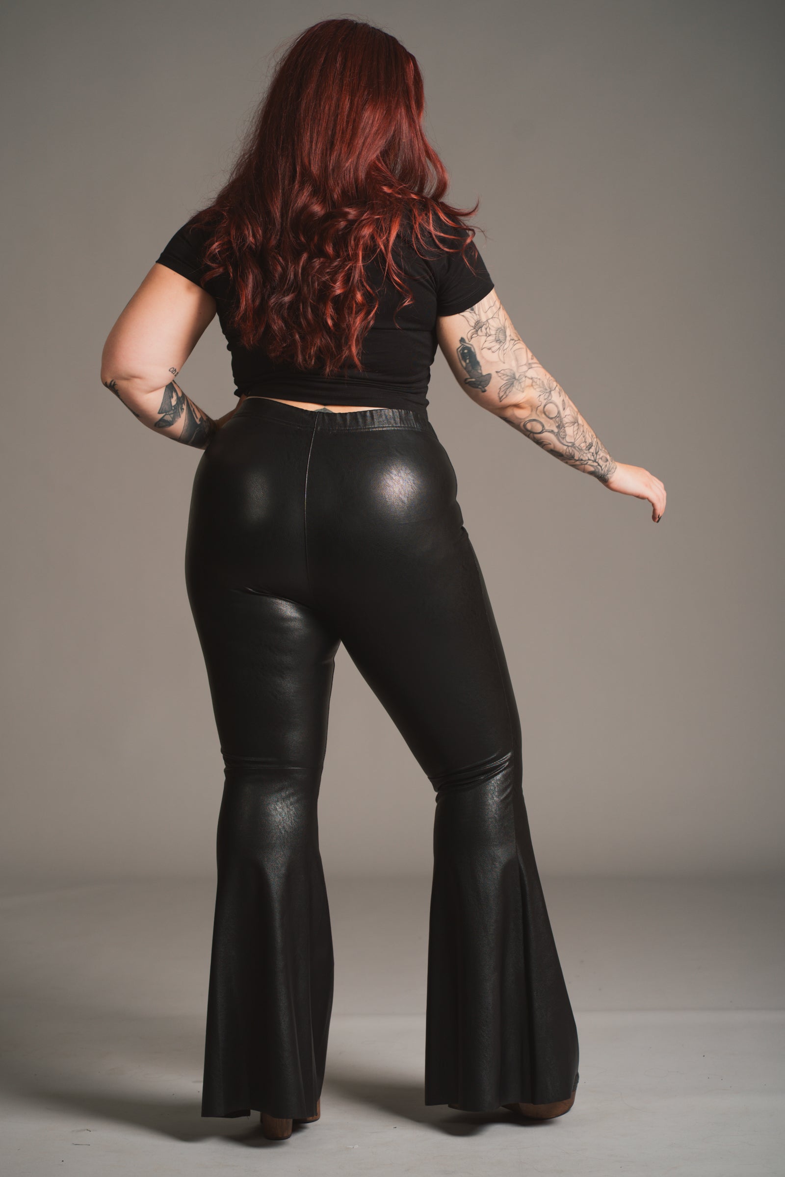 Hendrix Faux Leather Flares