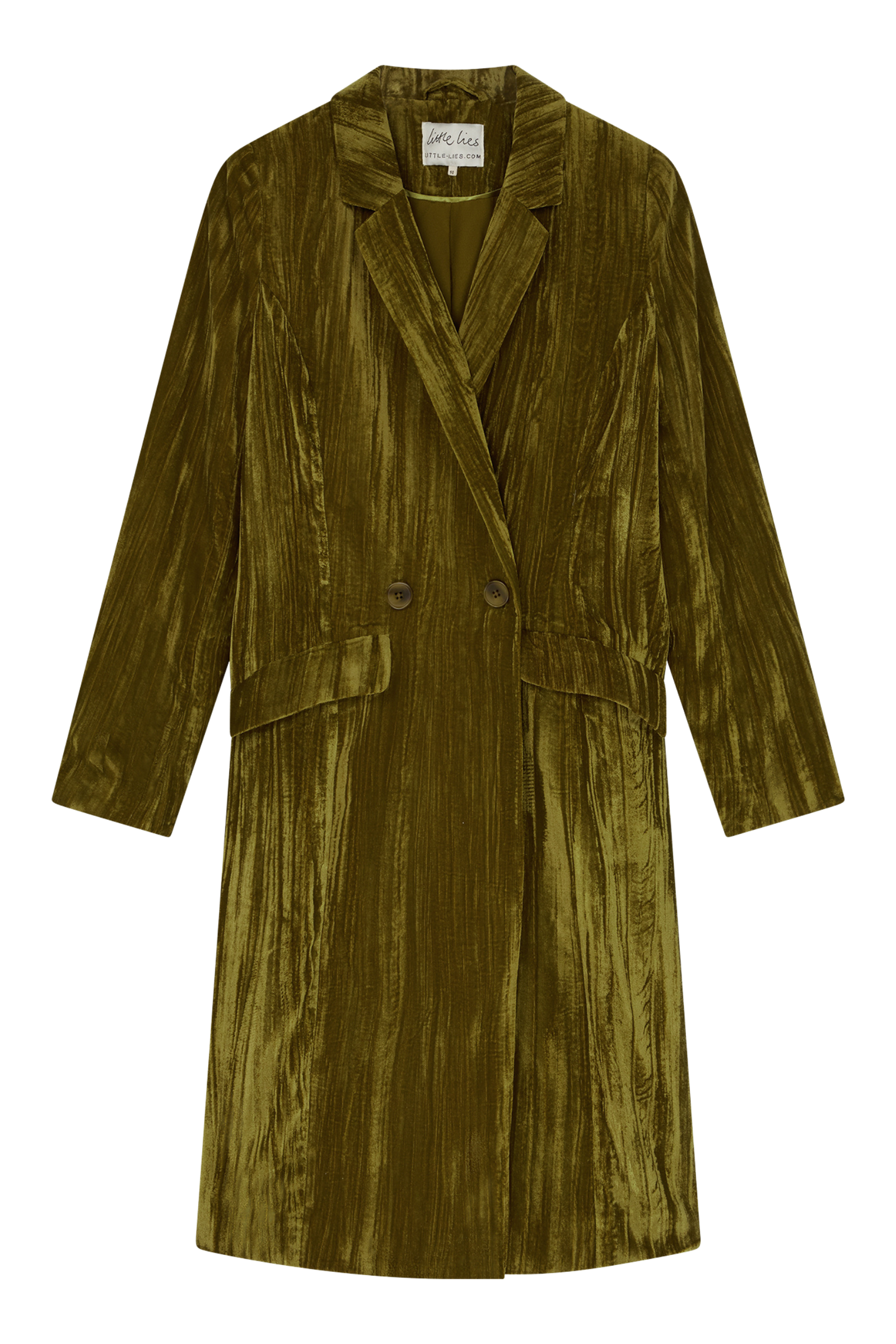 Jagger Olive Velvet Duster