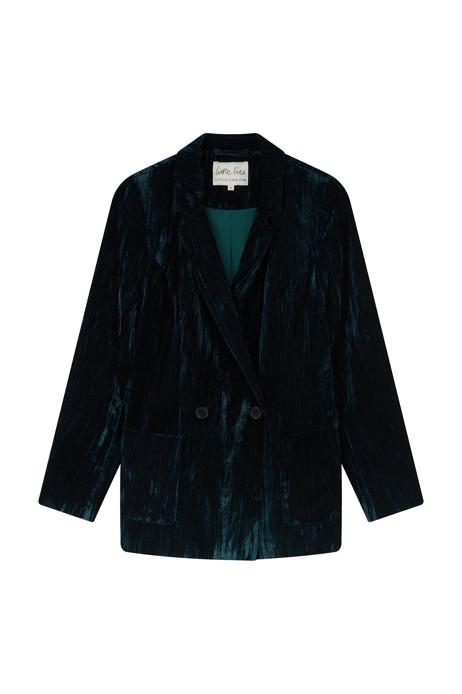 Jagger Teal Velvet Blazer