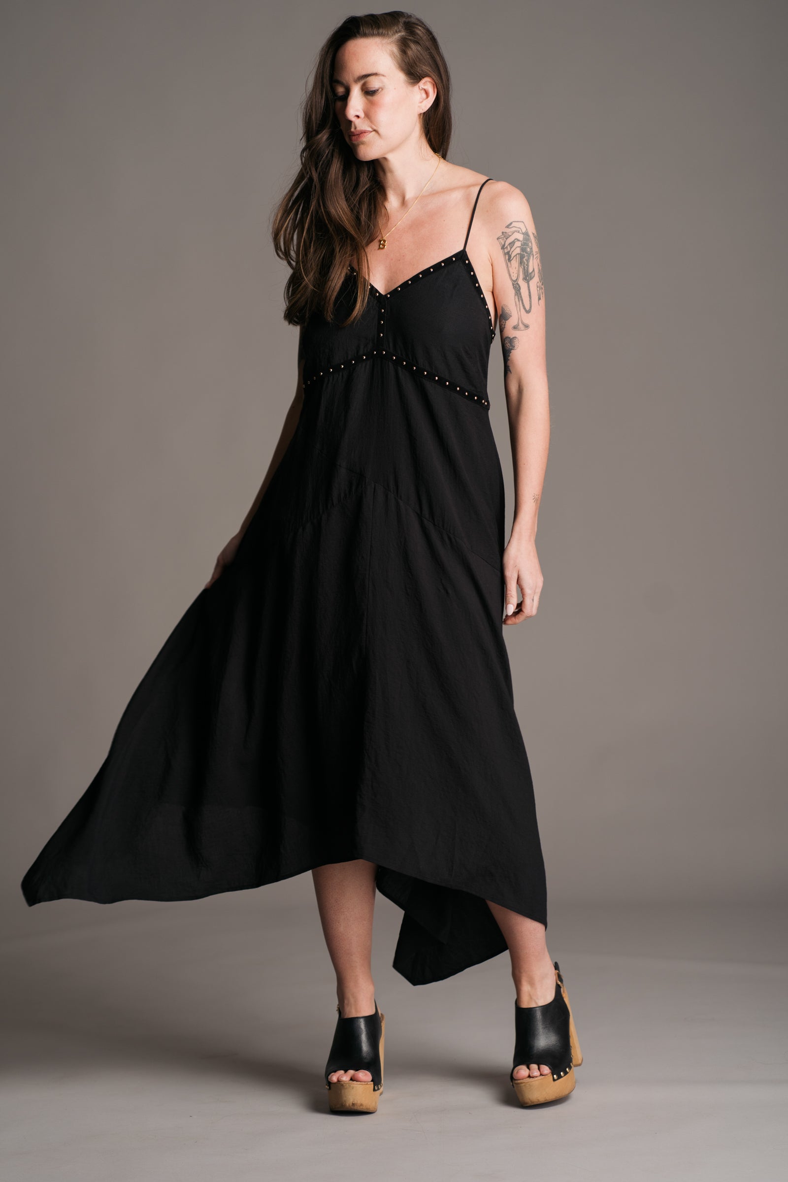 Landslide Studded Slip Dress