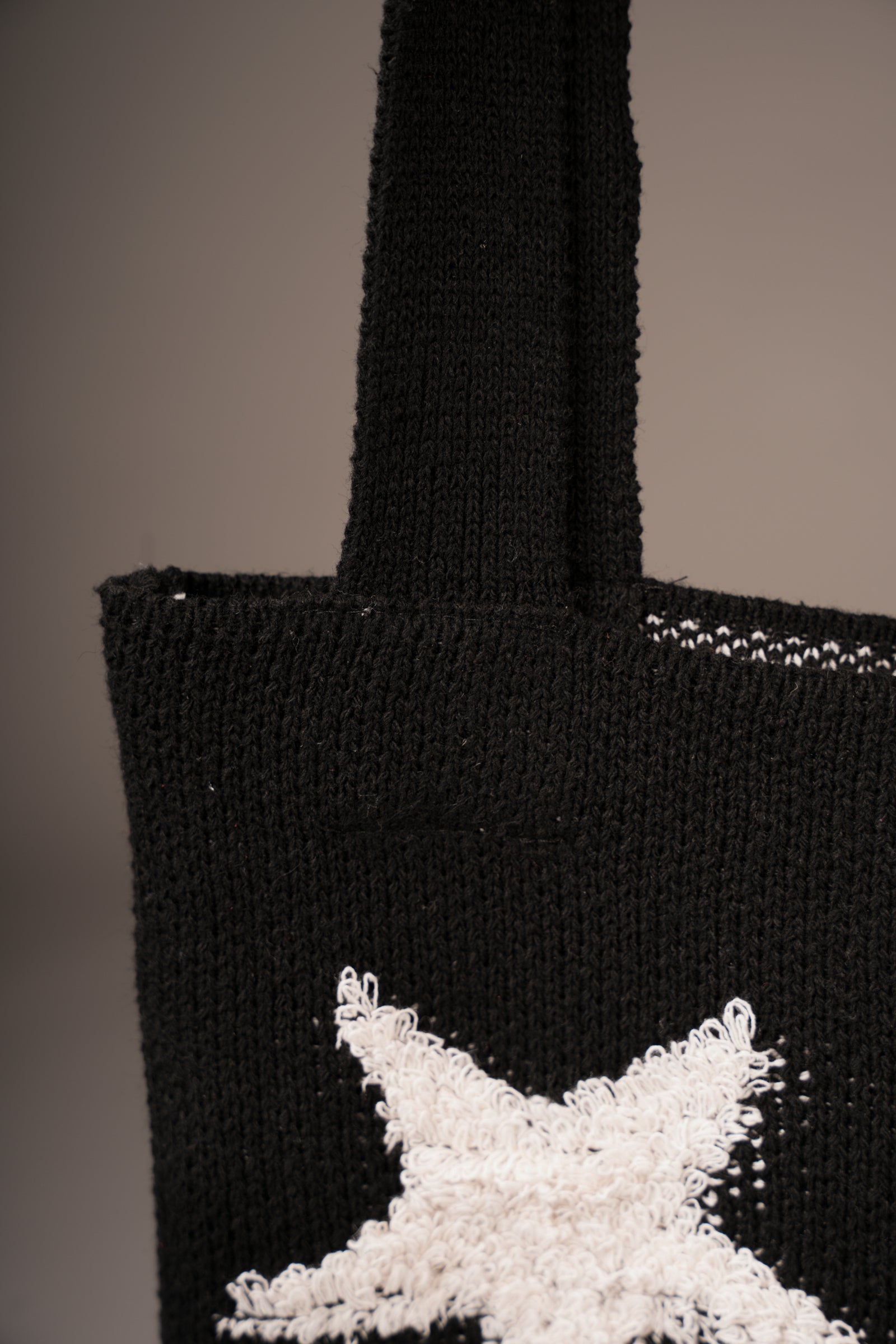 Knitted Star Tote Bag
