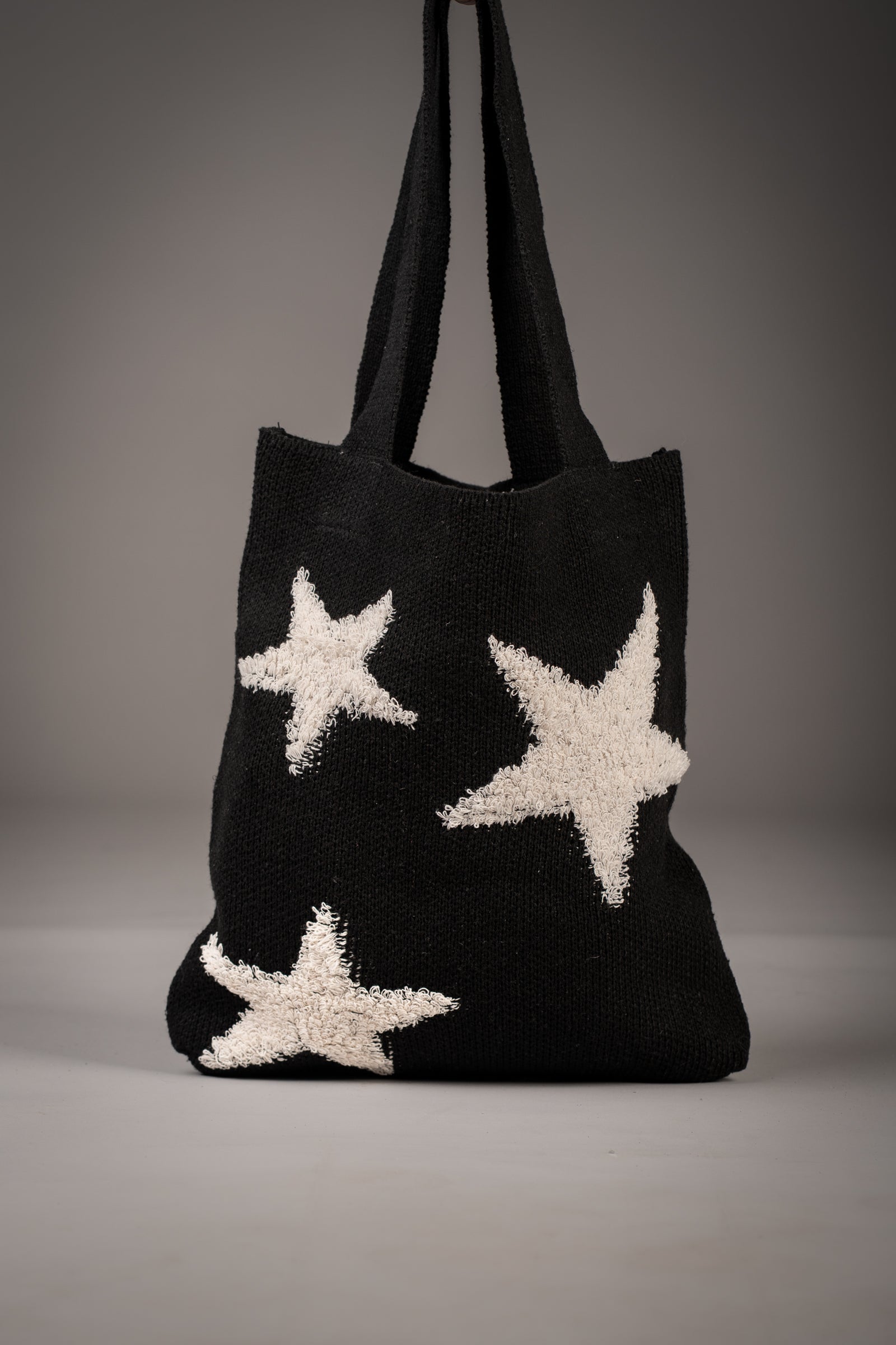 Knitted Star Tote Bag