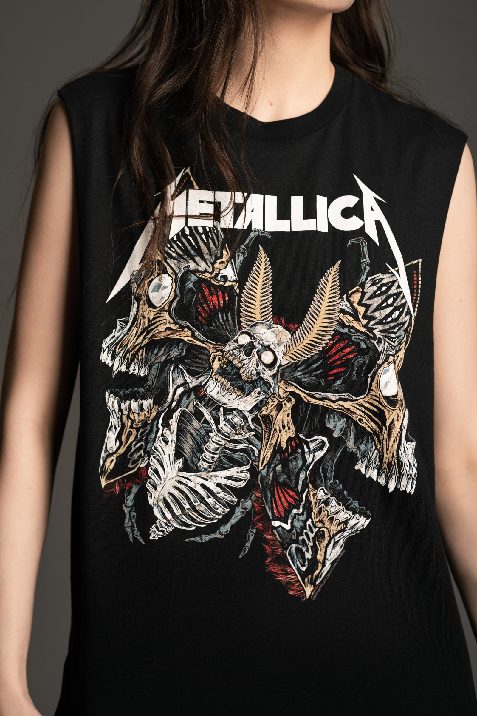 Metallica Skull Moth Band Vest
