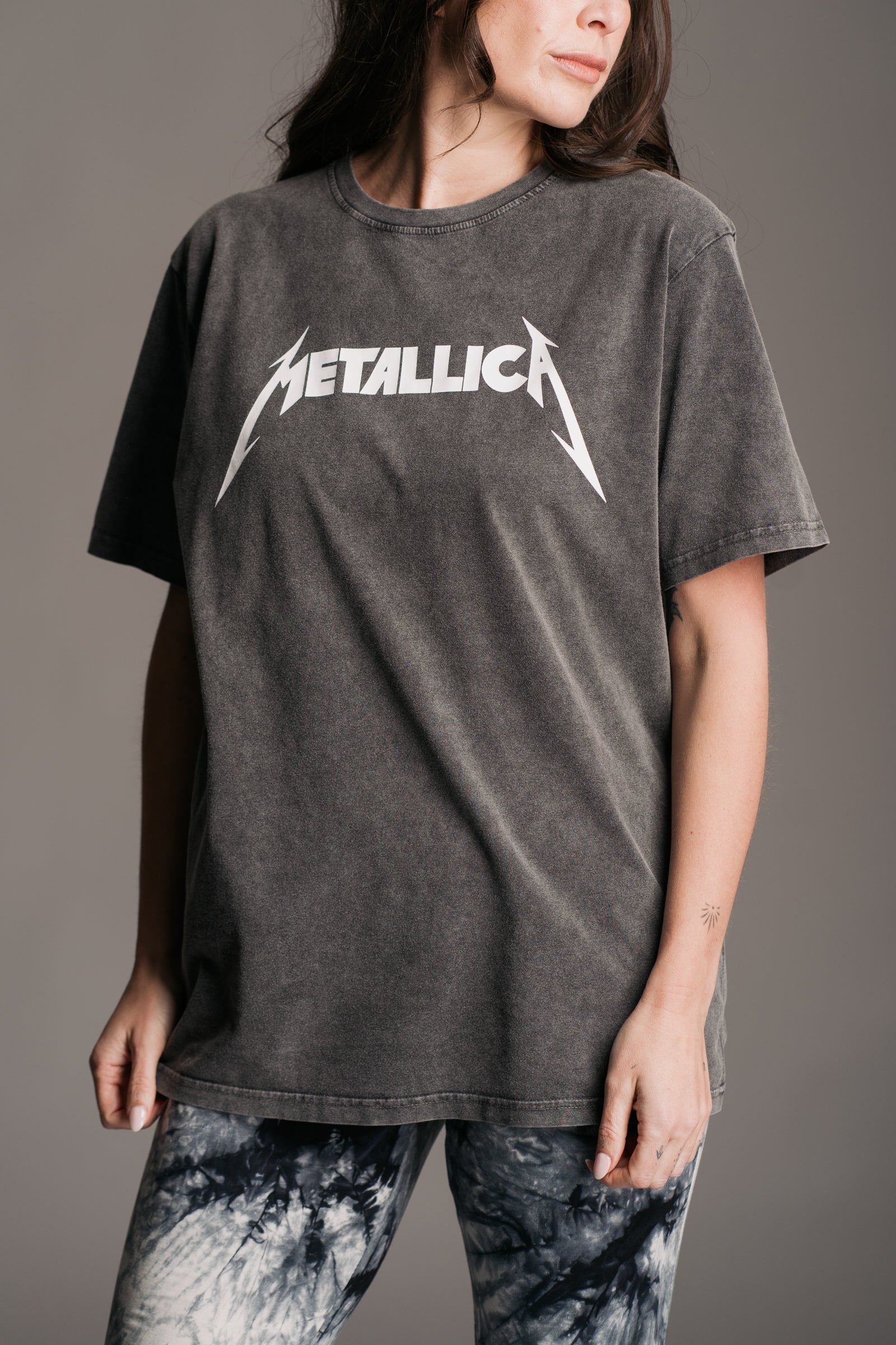 Metallica Acid Wash Band Tee