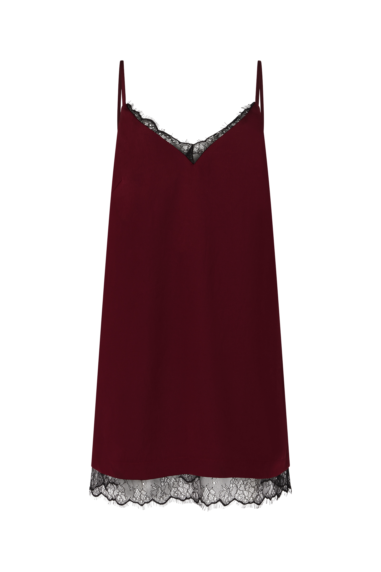 Nightbird Plum Satin Slip Dress