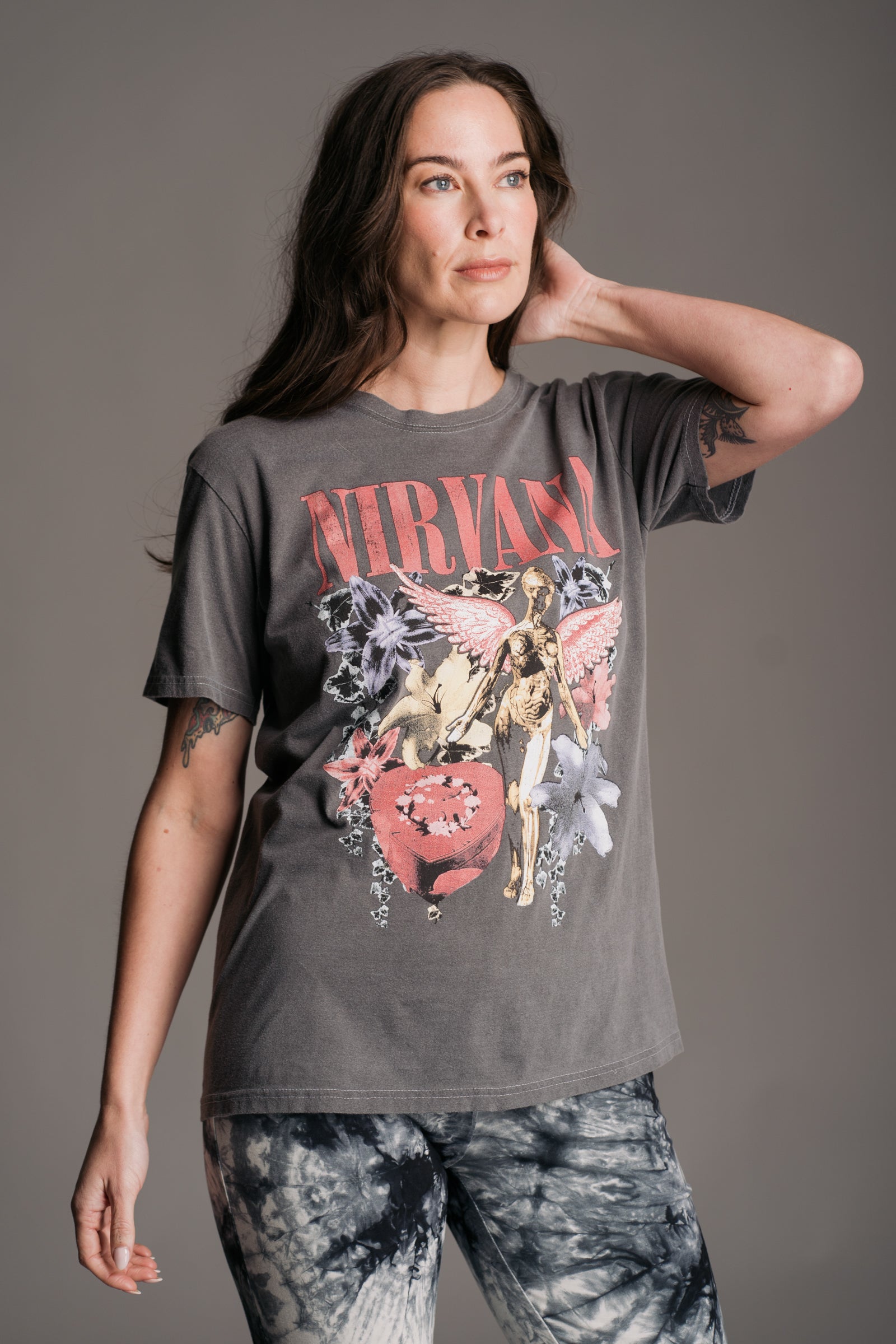 Vintage Nirvana Ripped Nirvana Shirt Nirvana In Utero Acid Wash