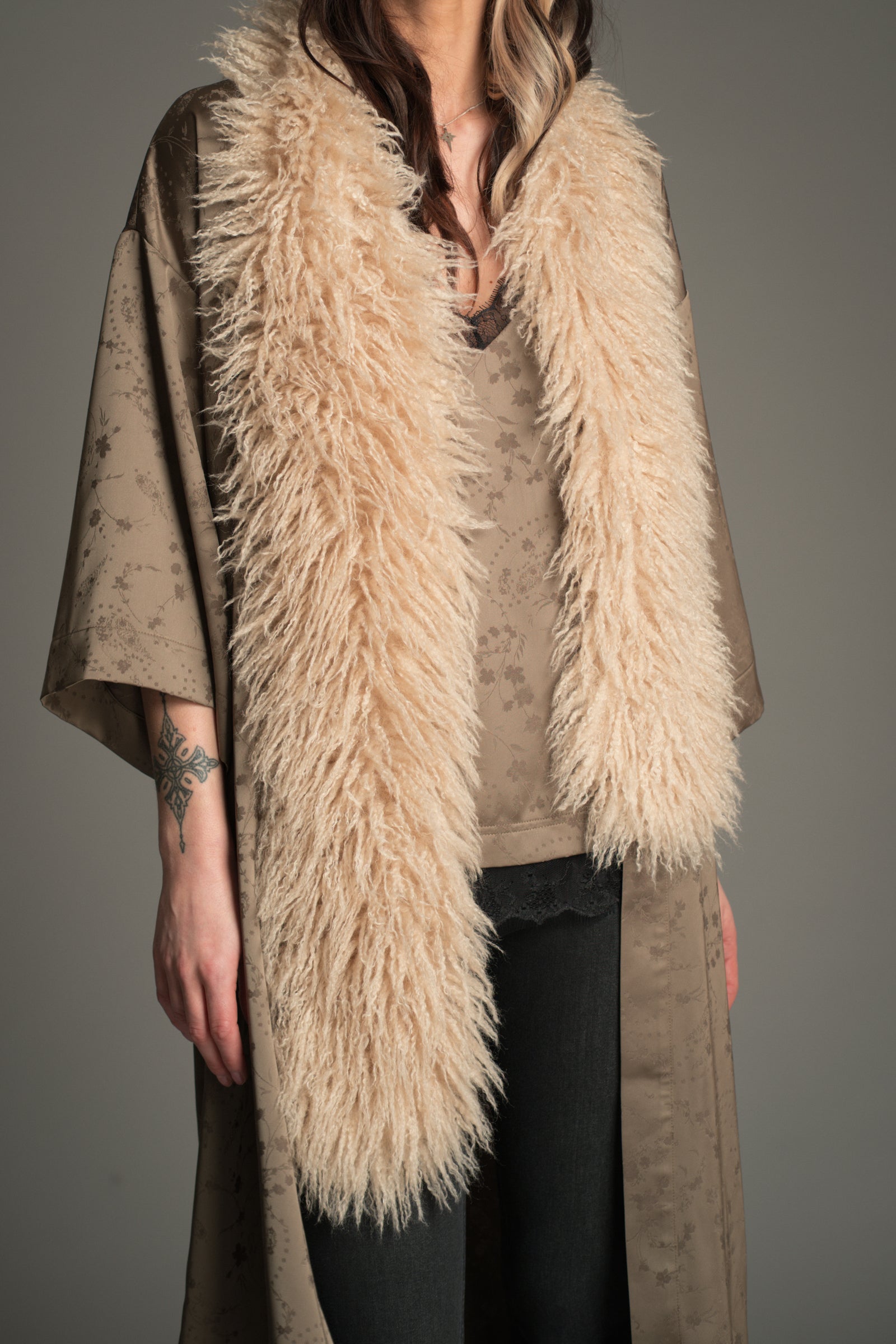 Penny Lane Faux Mongolian Fur Scarf