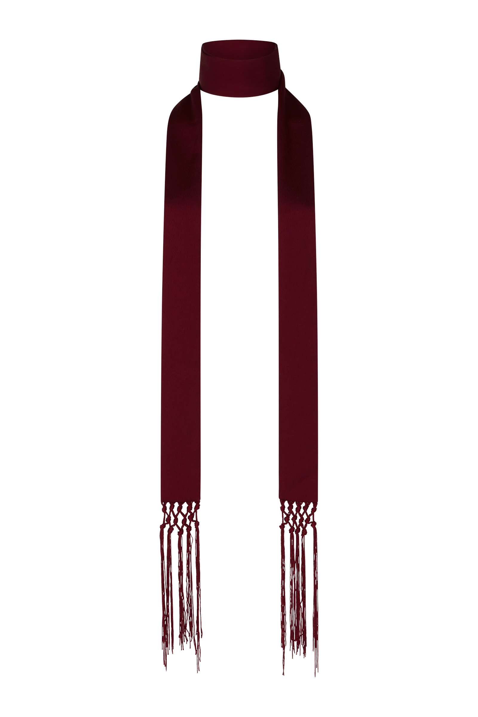 Plum Skinny Scarf