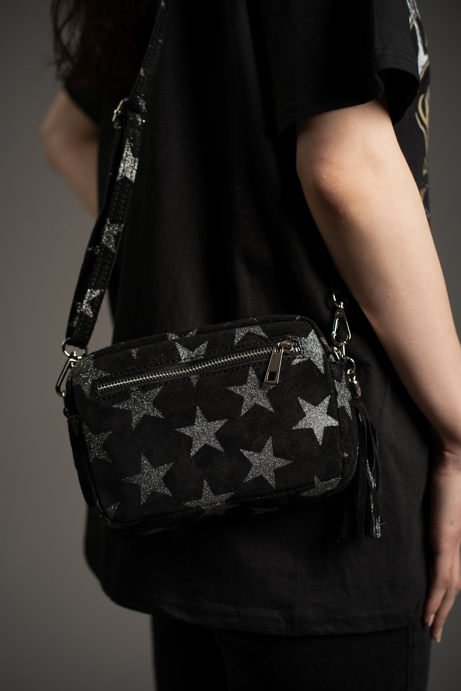 Radar Love Genuine Suede Crossbody Bag