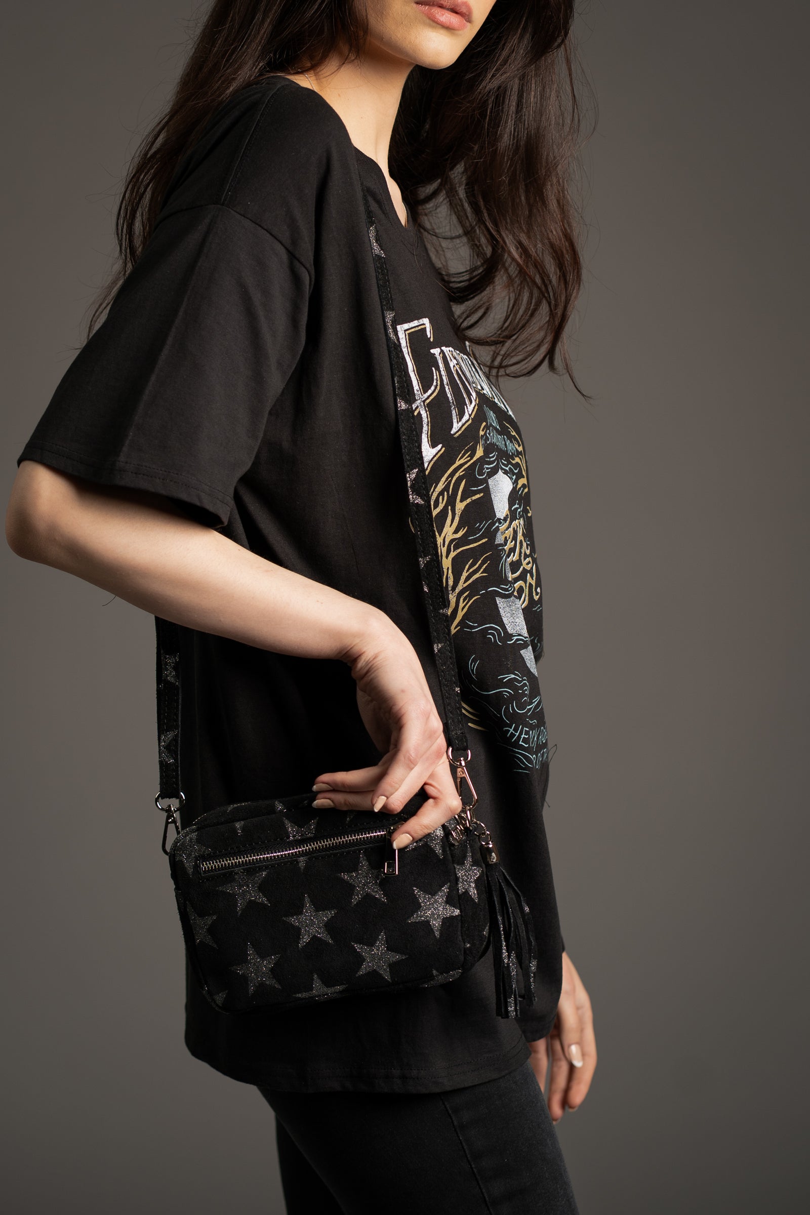 Radar Love Genuine Suede Crossbody Bag