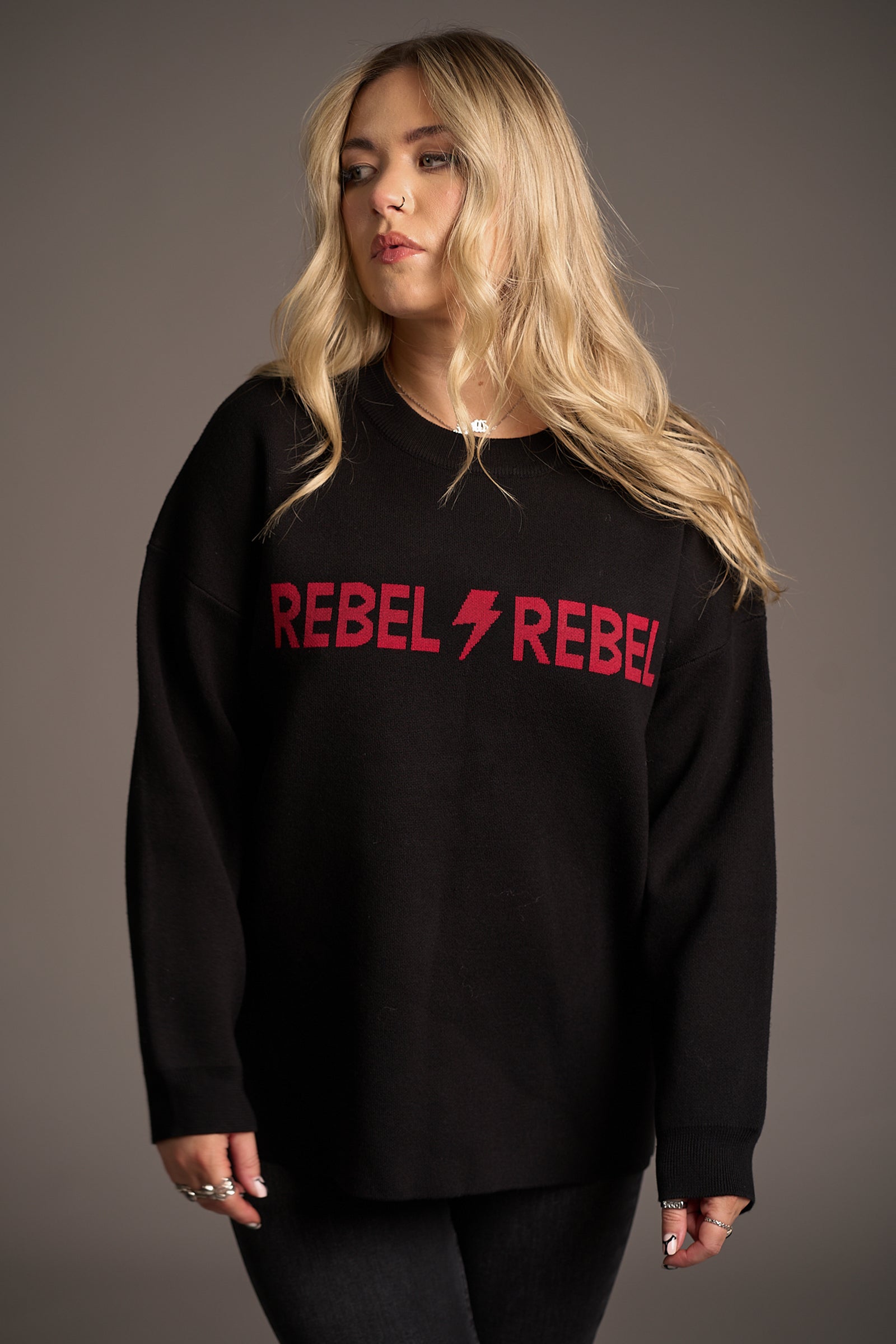 Rebel Rebel Red Knit Jumper