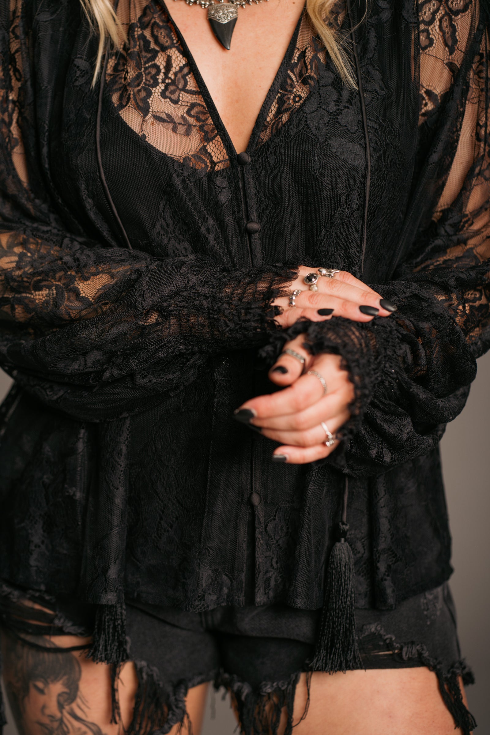 Rhiannon Lace Smock Top