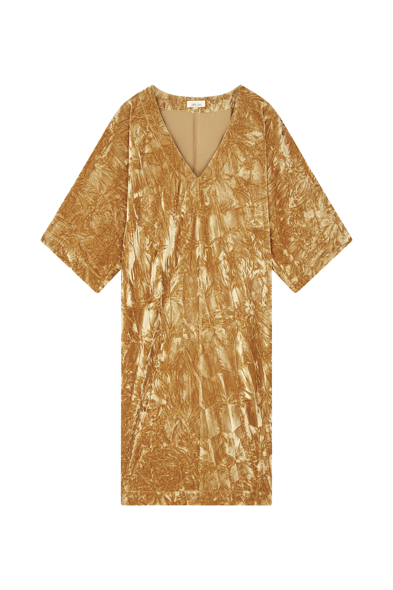 Rumours Ochre Velvet Midi Dress