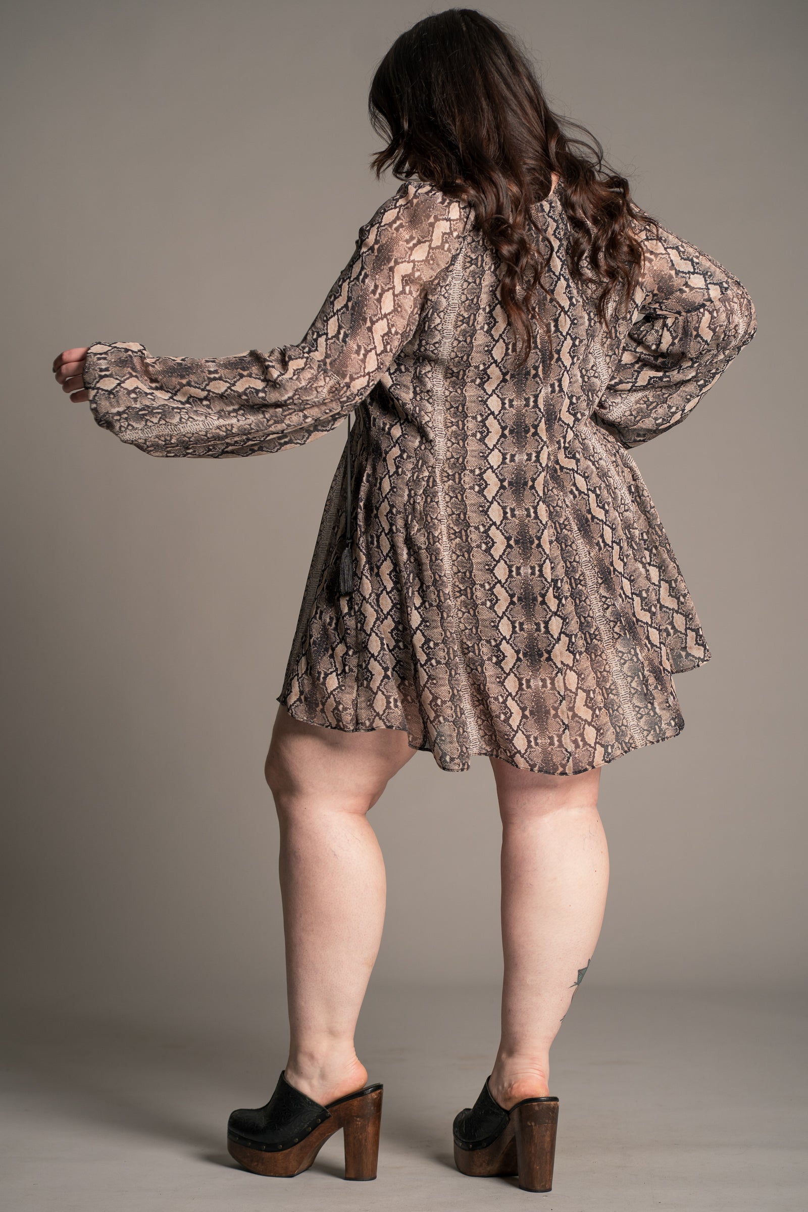 Seeker Snake Mini Dress