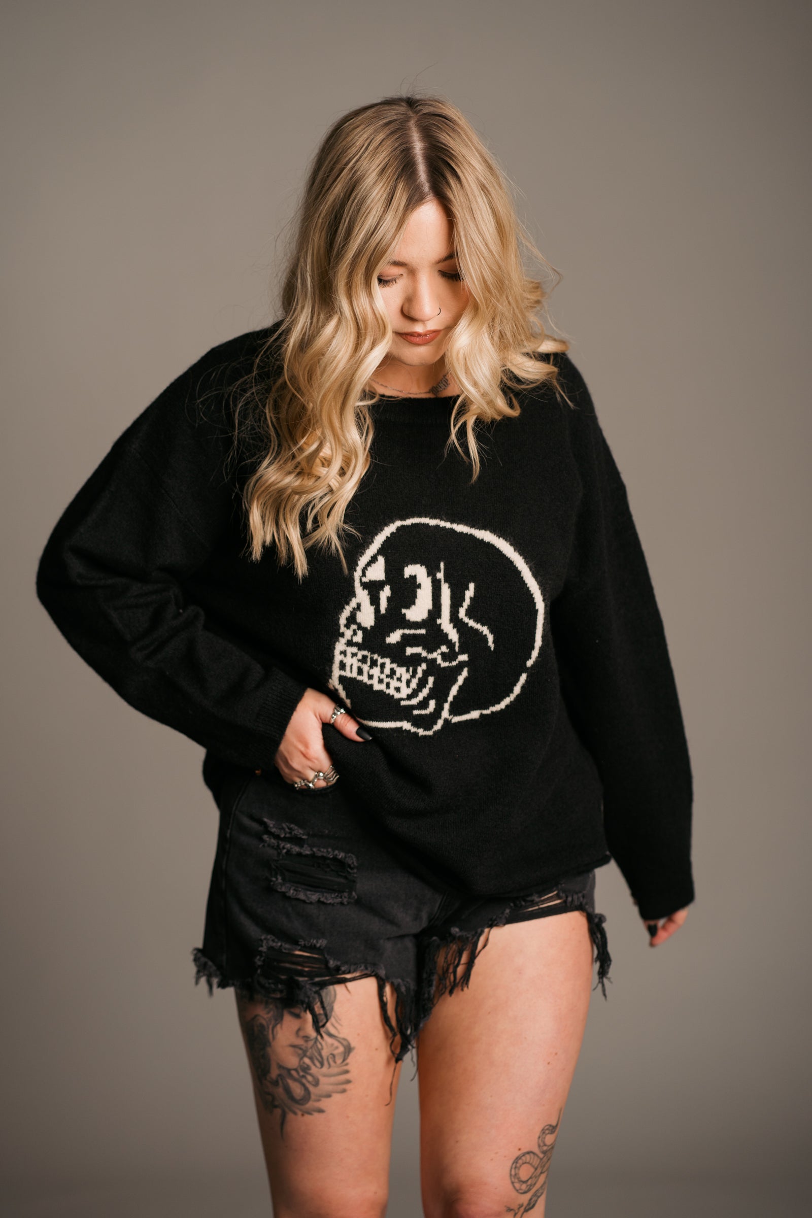 Skull Knit Jumper