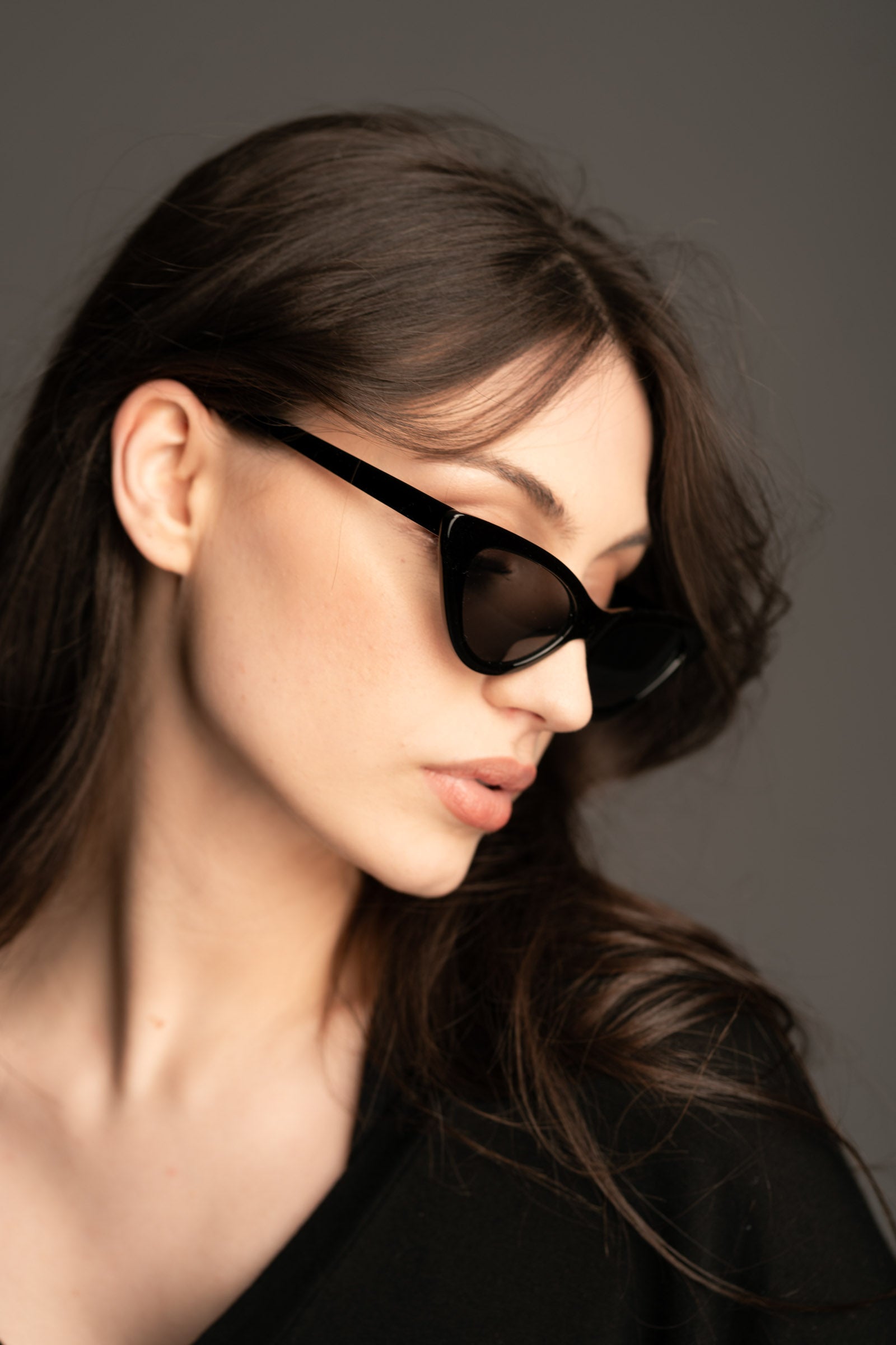 Sophia Black Cat Eye Shades