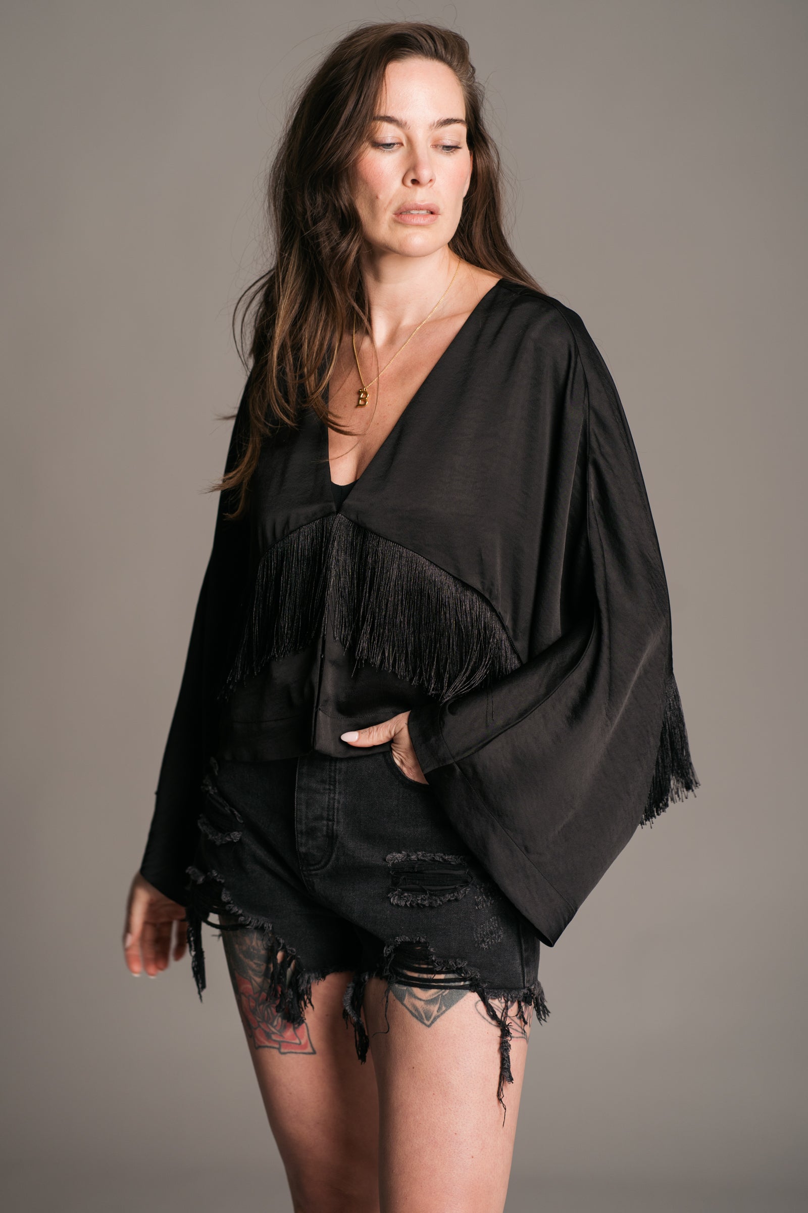 Stevie Fringe Top
