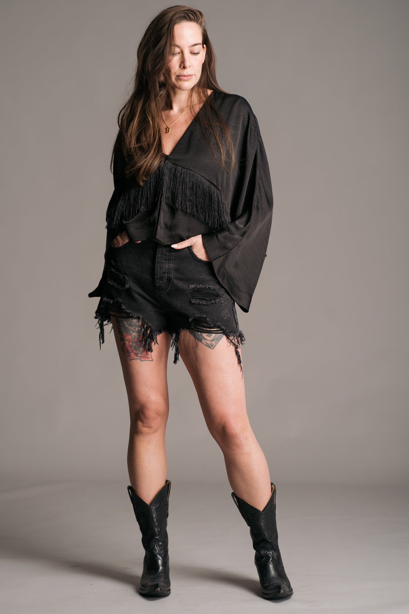 Stevie Fringe Top