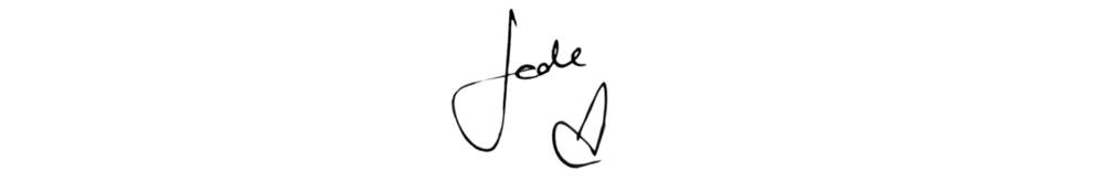 Jade's handwritten signature