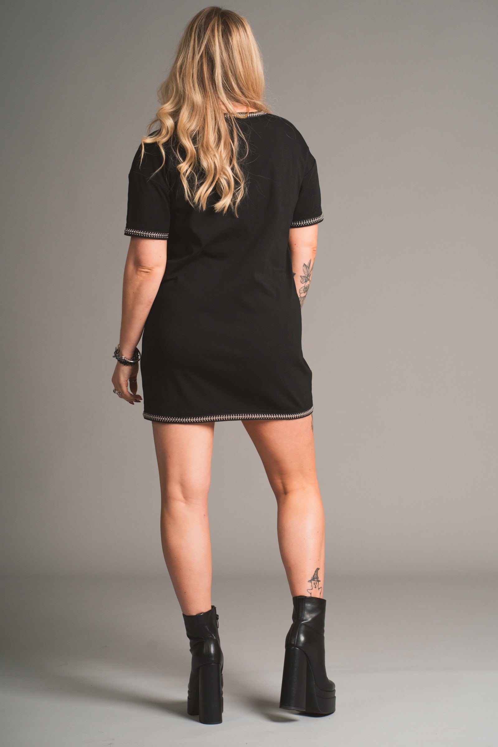 Ziggy Studded T-Shirt Dress
