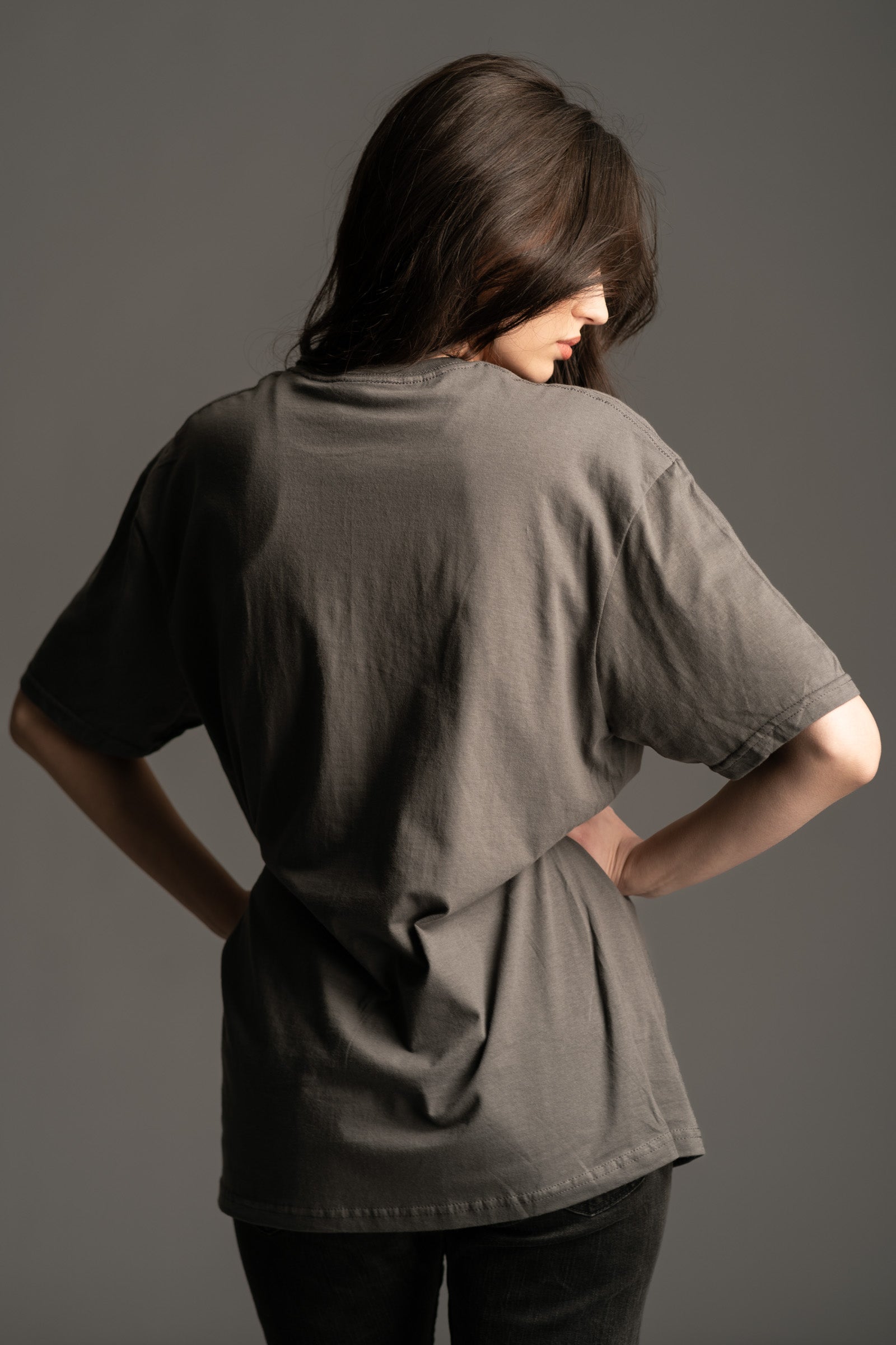 Back view of Fleetwood Mac Vintage Rumours Band Tee relaxed oversized fit from Little Lies