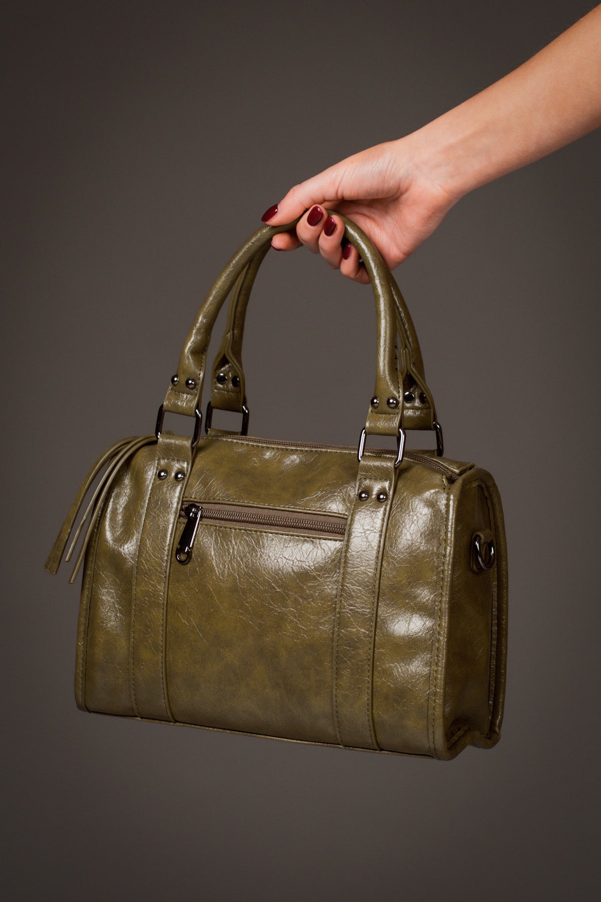 Taylor Olive Faux Leather Bag