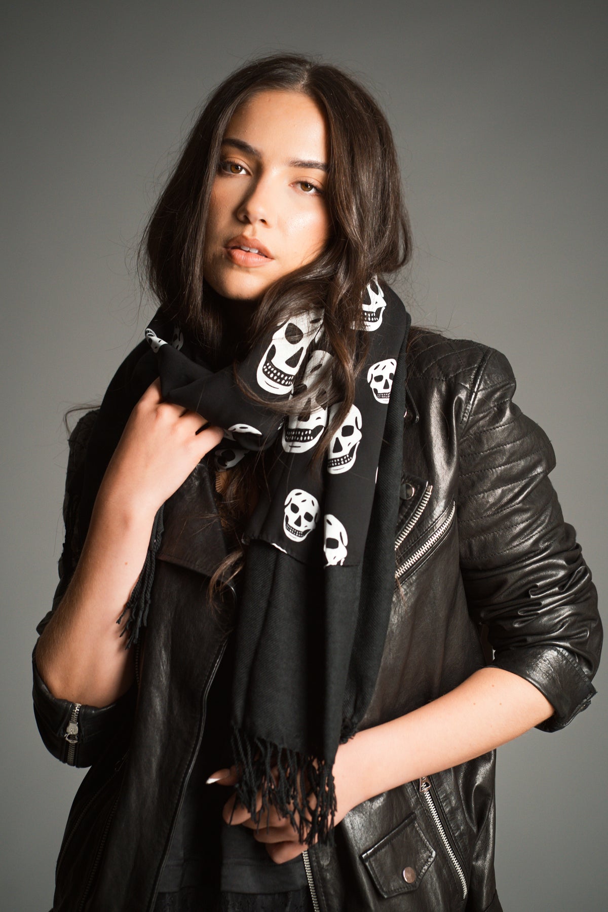 Double Layered Skull Scarf