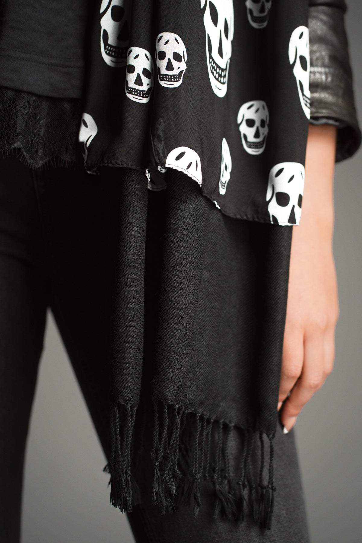 Double Layered Skull Scarf