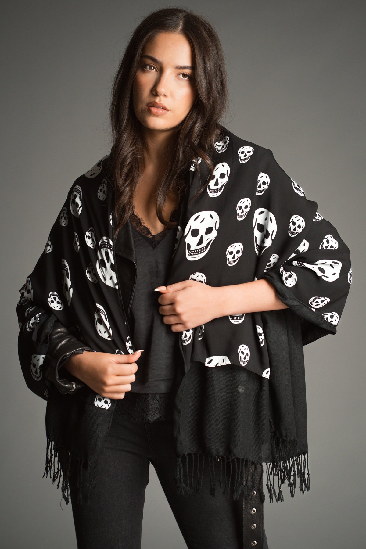 Double Layered Skull Scarf