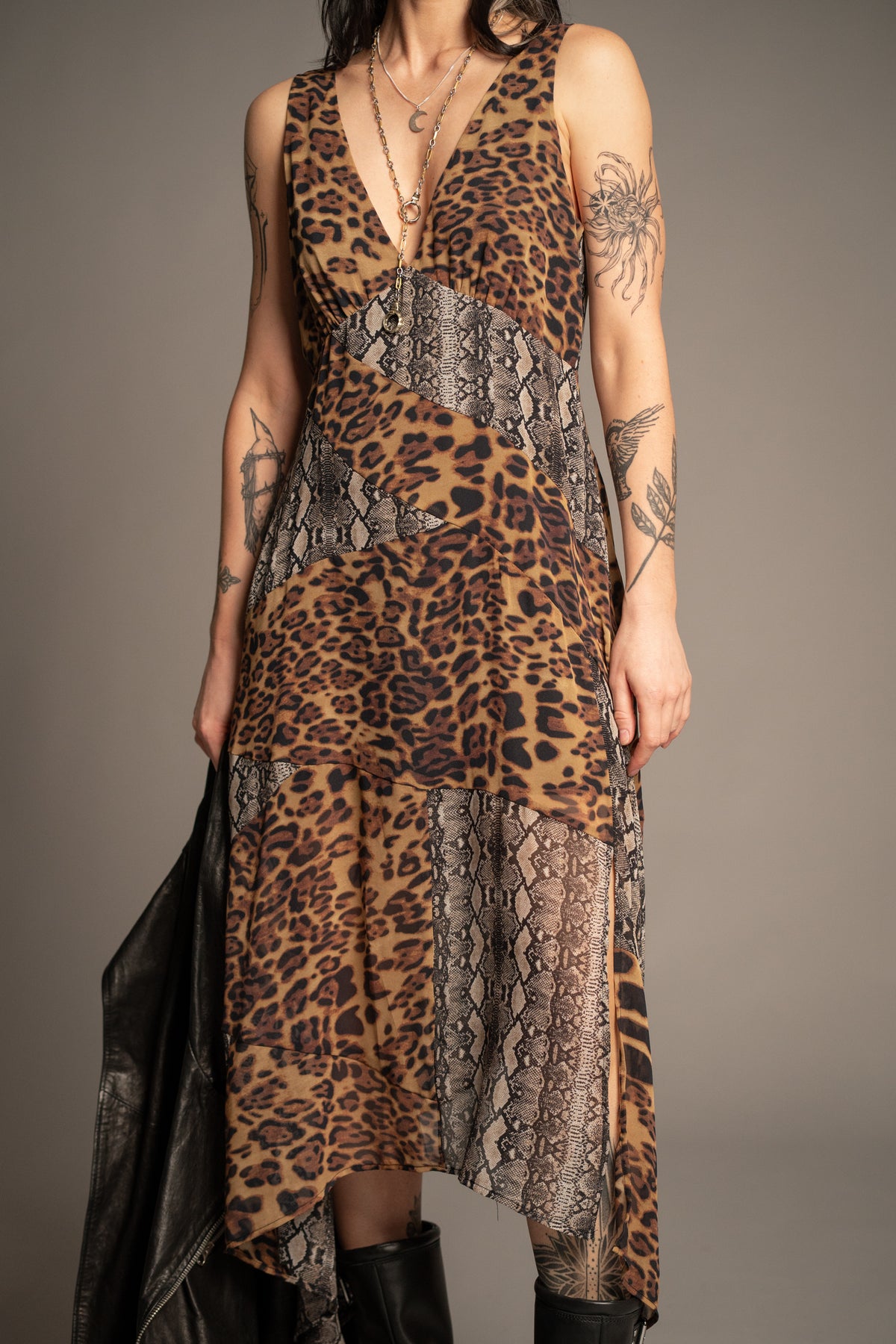 Zadie Animal Handkerchief Dress