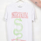 Nirvana Serpent Tee - White Nirvana band tee with red outline band logo and green serpent design with red "Serve the Servants" slogan