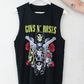 Guns 'n Roses Pistol Vest - black colour guns n roses pistol band tee vest